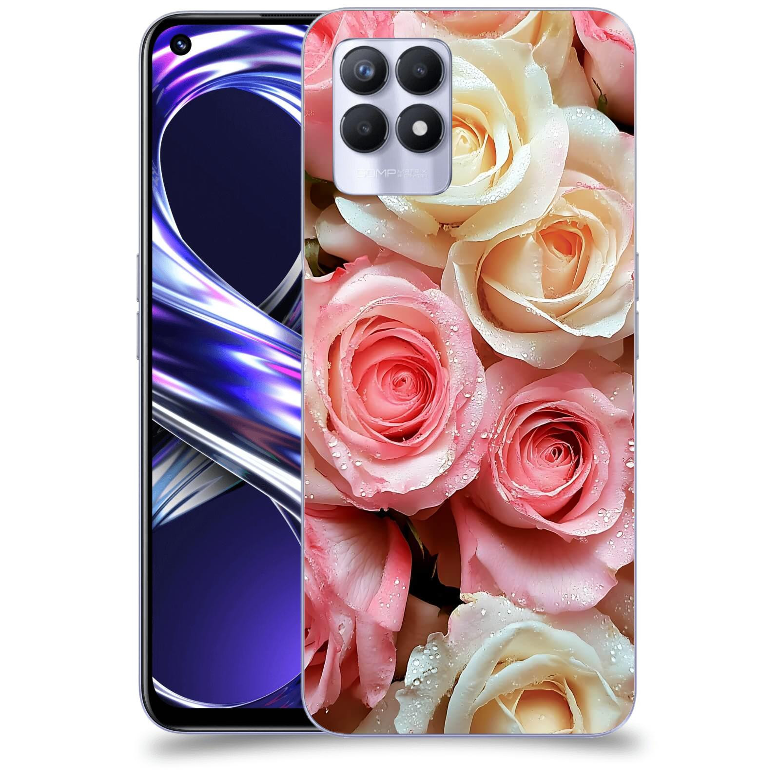 ACOVER Kryt na mobil Realme 8i - Jemná vášeň
