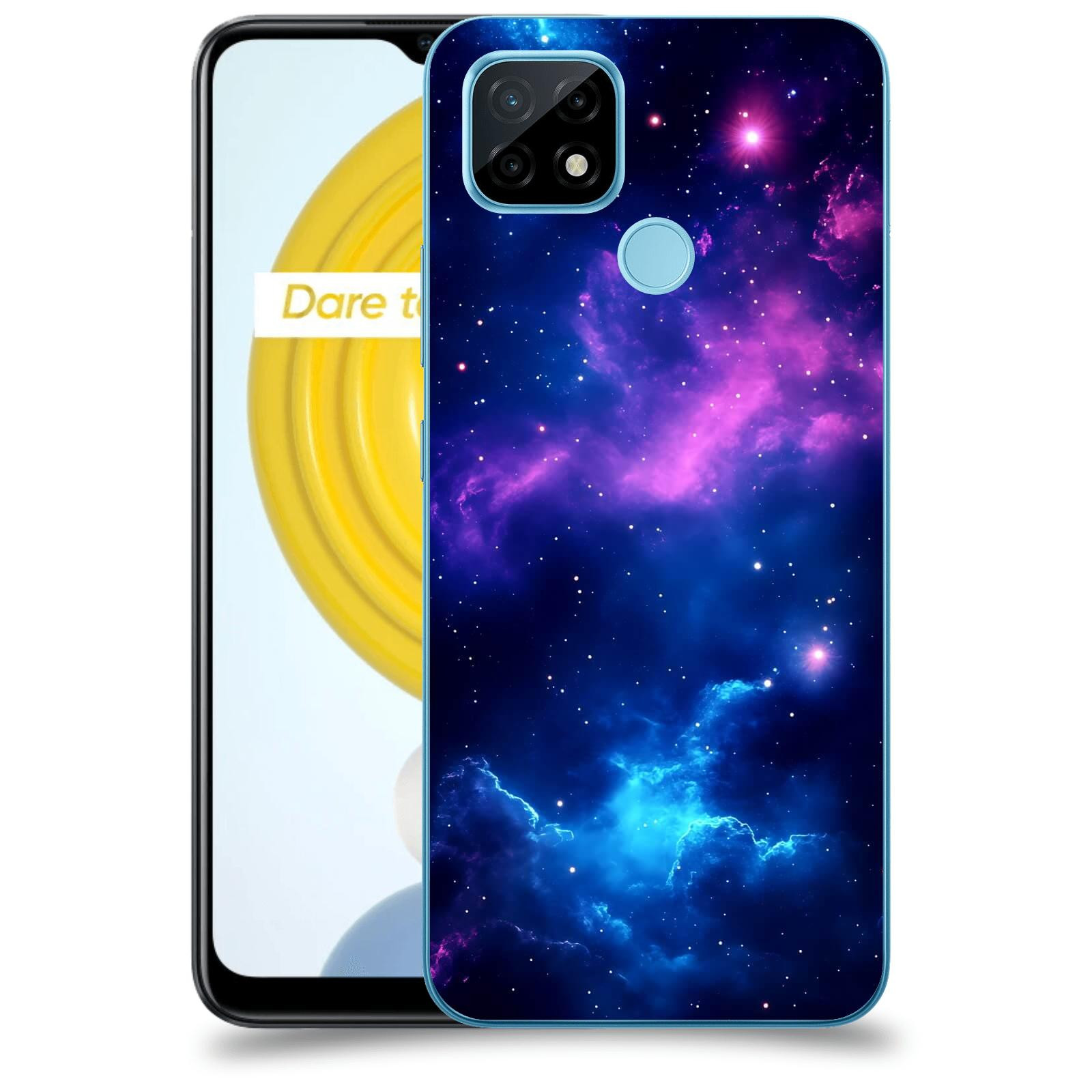 ACOVER Kryt na mobil Realme C21 - Kosmická symfonie