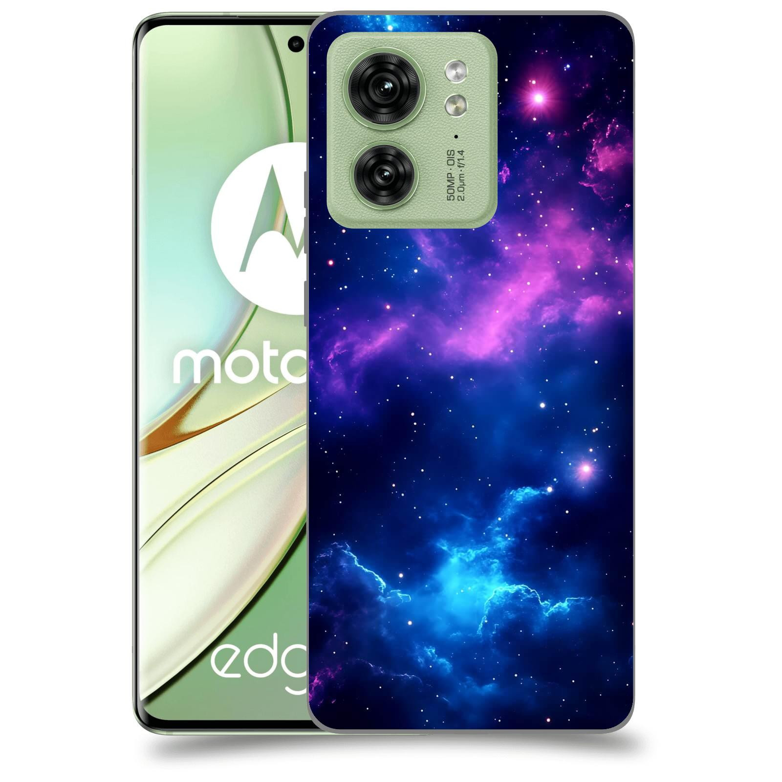 ACOVER Kryt na mobil Motorola EDGE 40 5G - Kosmická symfonie