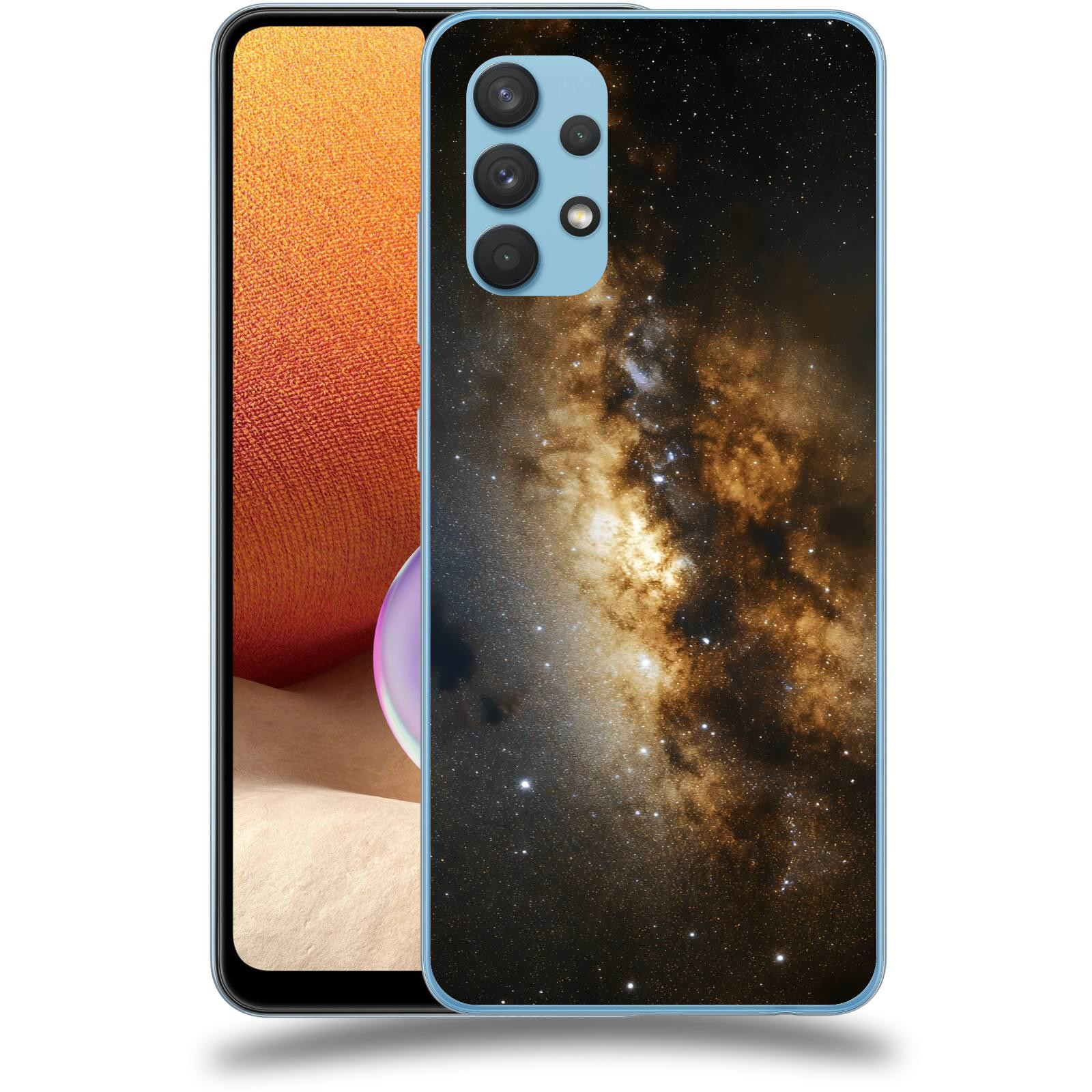 ACOVER Kryt na mobil Samsung Galaxy A32 4G SM-A325F - Kosmický oheň