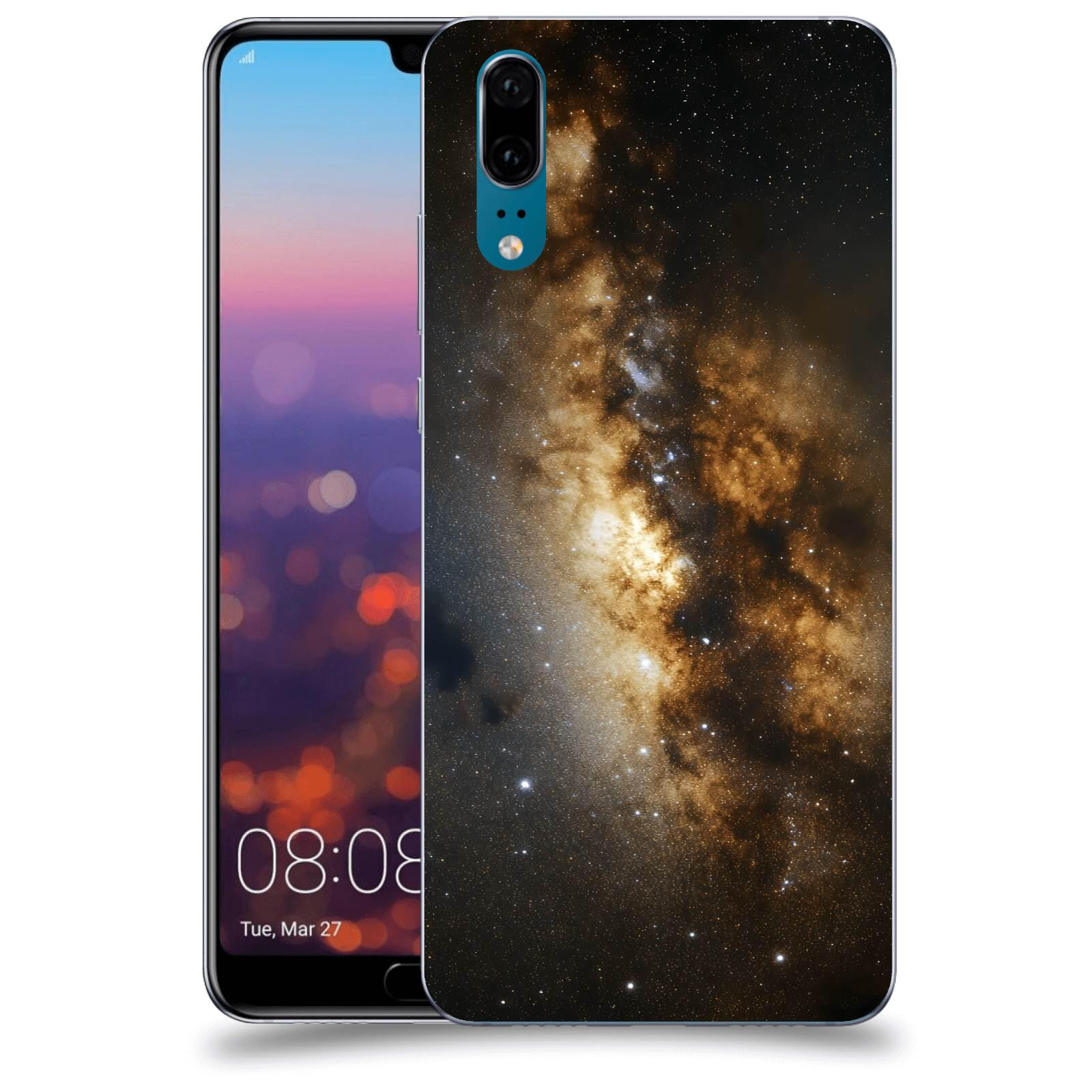 ACOVER Kryt na mobil Huawei P20 - Kosmický oheň