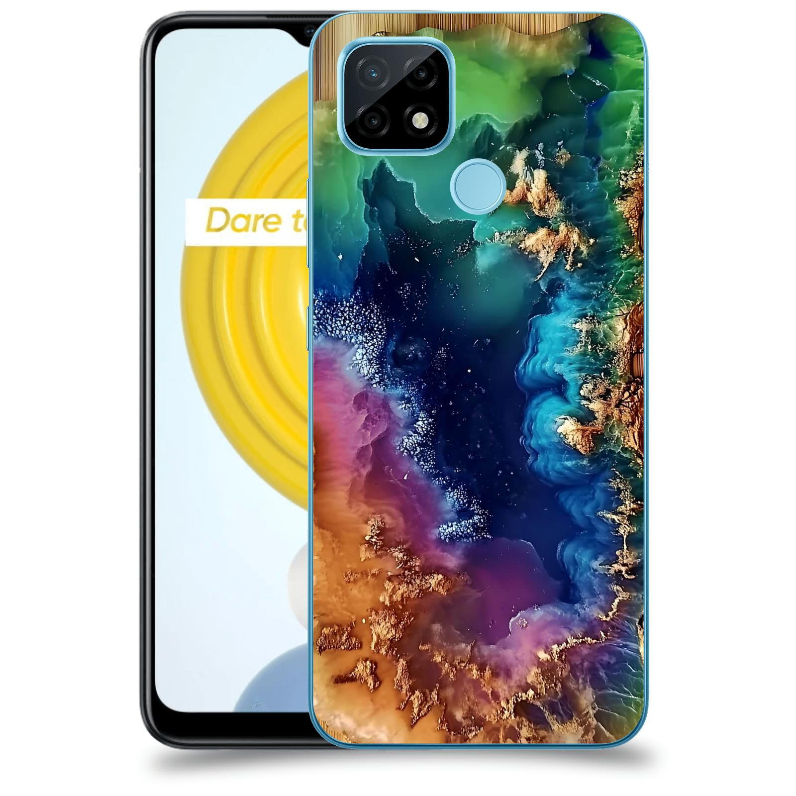 ACOVER Kryt na mobil Realme C21 - Krystalická energie