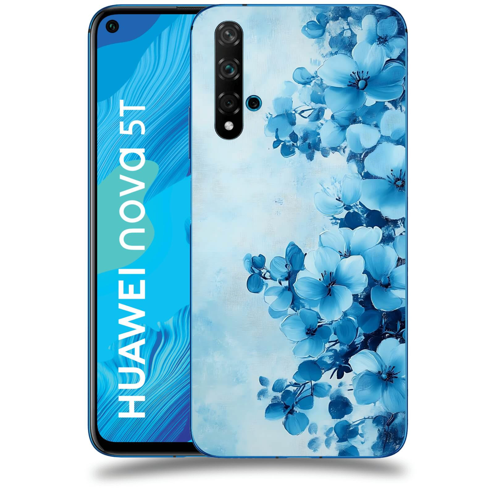 ACOVER Kryt na mobil Huawei Nova 5T - Květinová malba