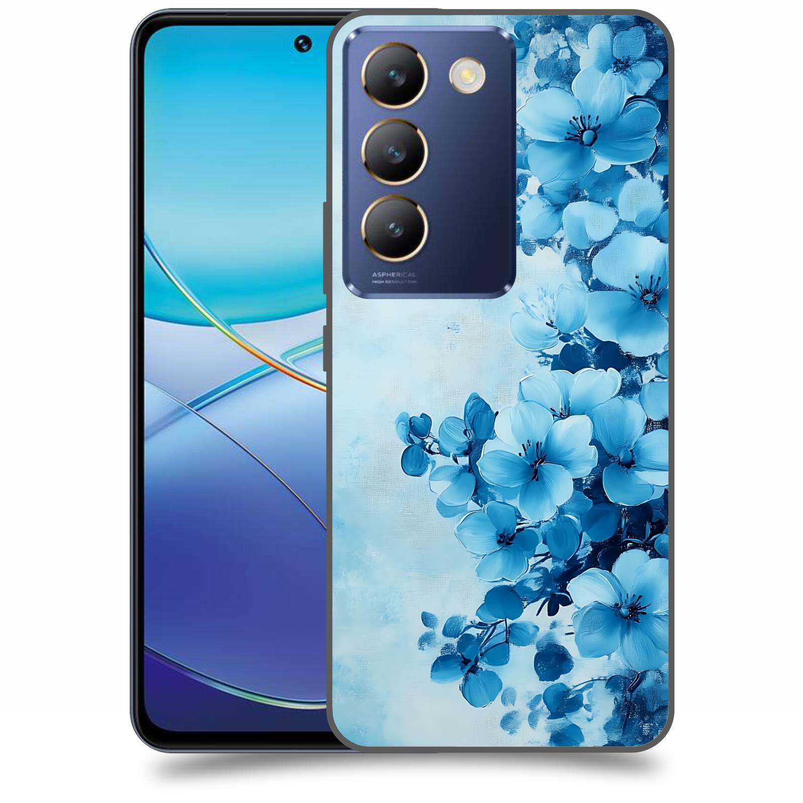 ACOVER Kryt na mobil Vivo V40SE - Květinová malba