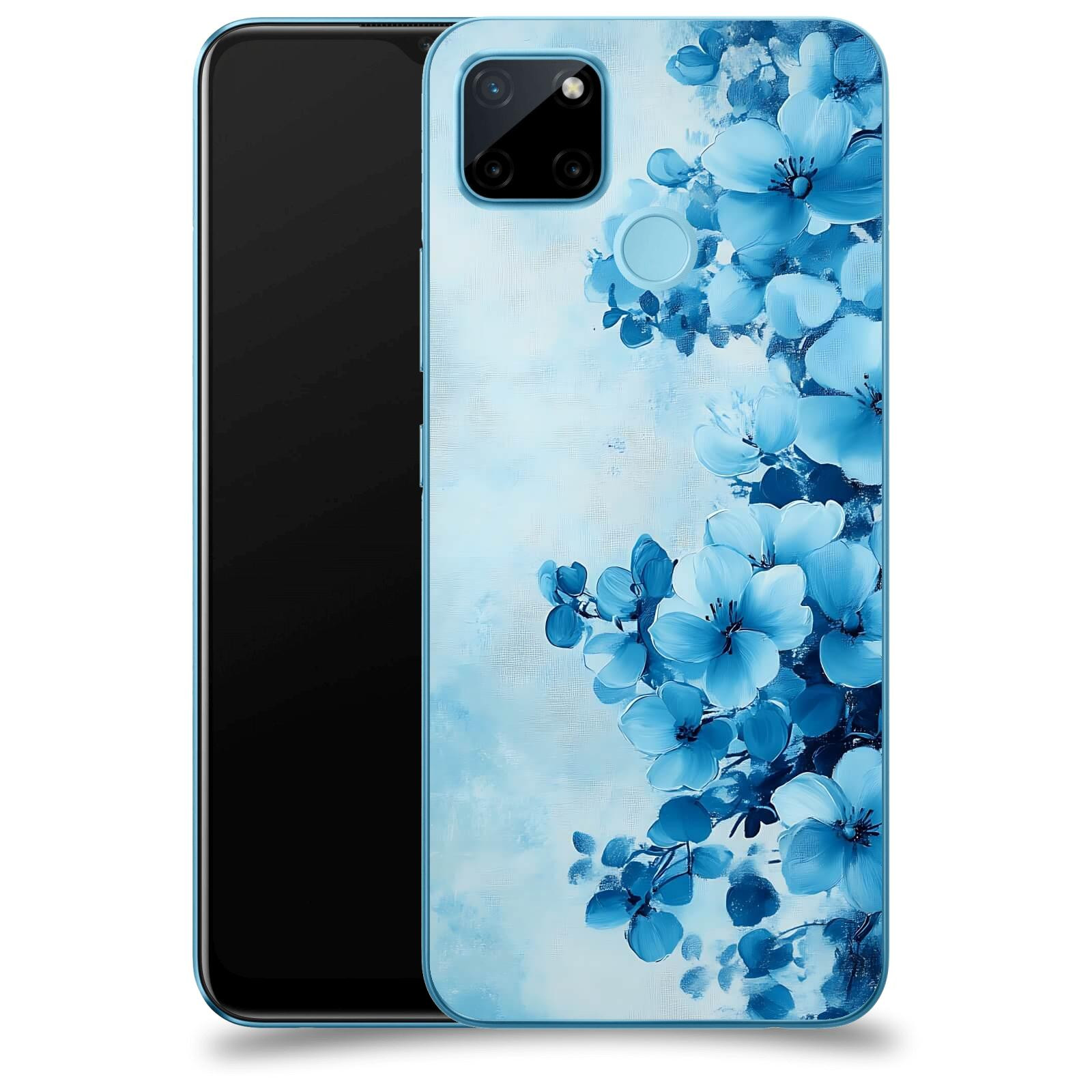 ACOVER Kryt na mobil Realme C21Y - Květinová malba