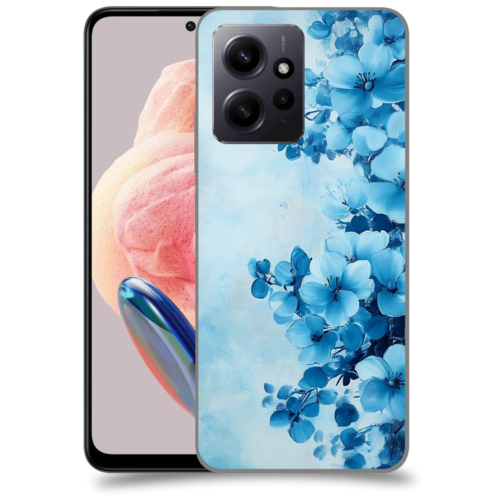 ACOVER Kryt na mobil Xiaomi Redmi Note 12 4G - Květinová malba