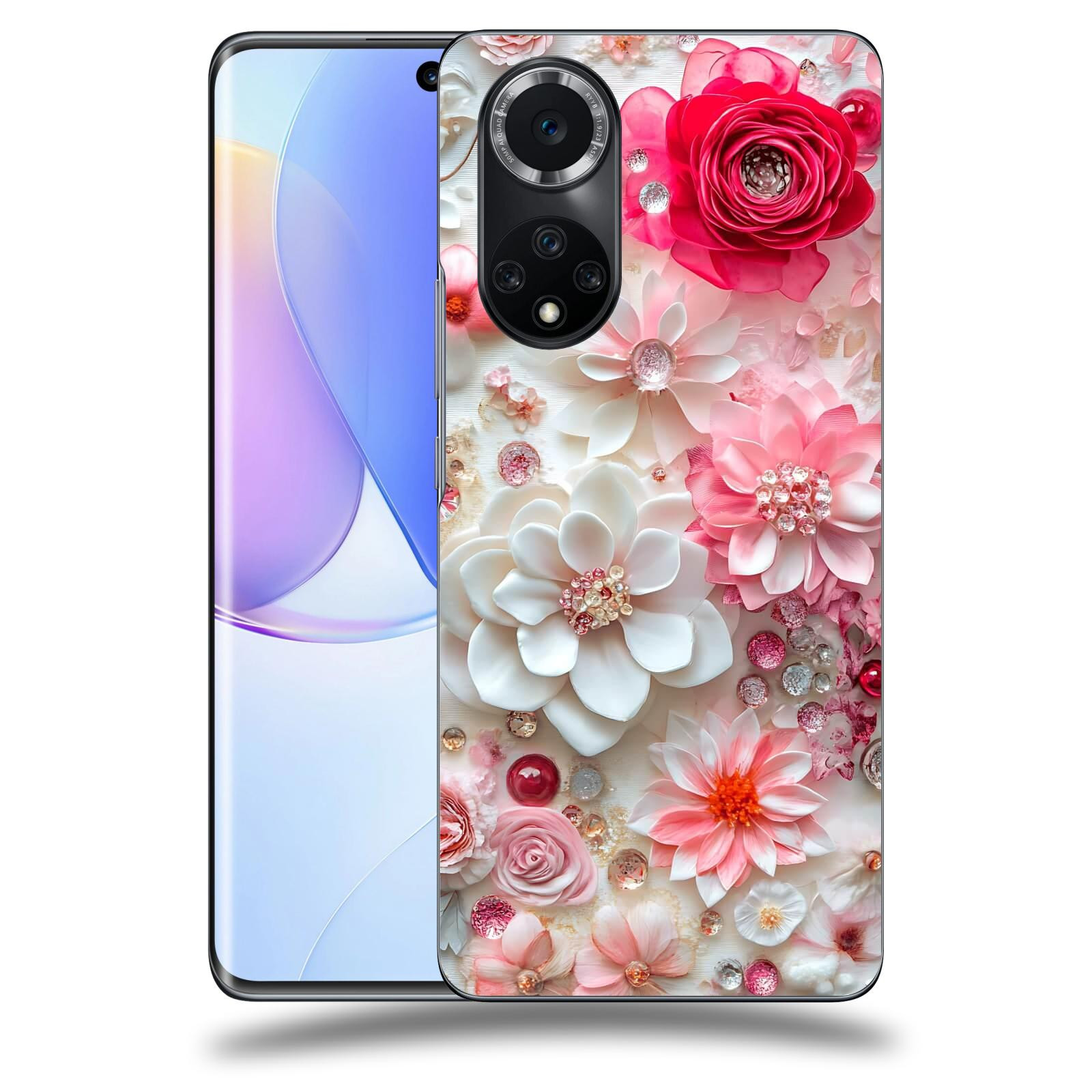 ACOVER Kryt na mobil Huawei Nova 9 - Květinový luxus