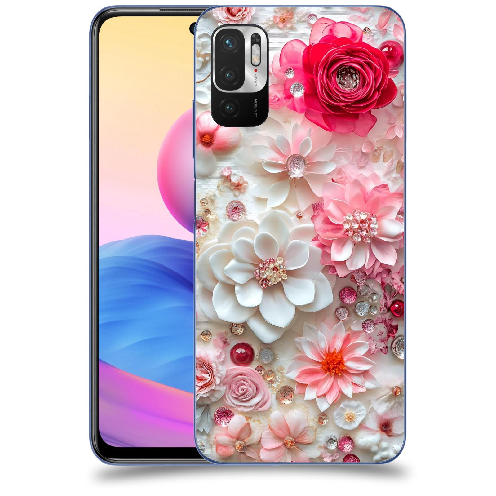 ACOVER Kryt na mobil Xiaomi Redmi Note 10 5G - Květinový luxus