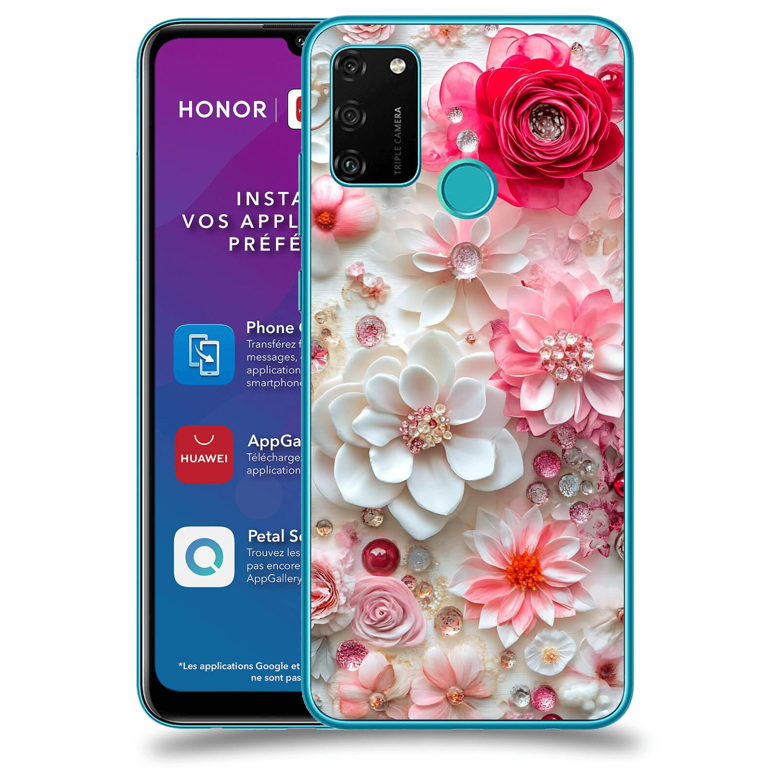 ACOVER Kryt na mobil Honor 9A - Květinový luxus