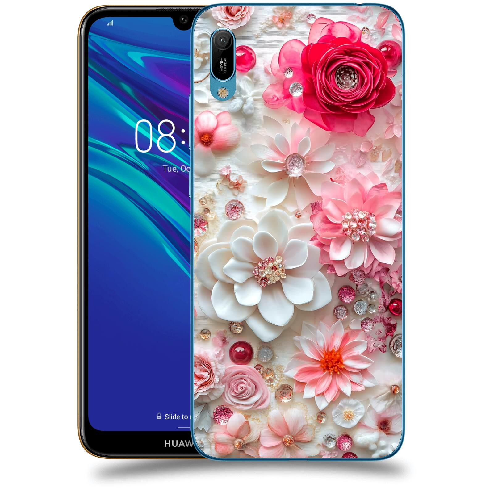 ACOVER Kryt na mobil Huawei Y6 2019 - Květinový luxus