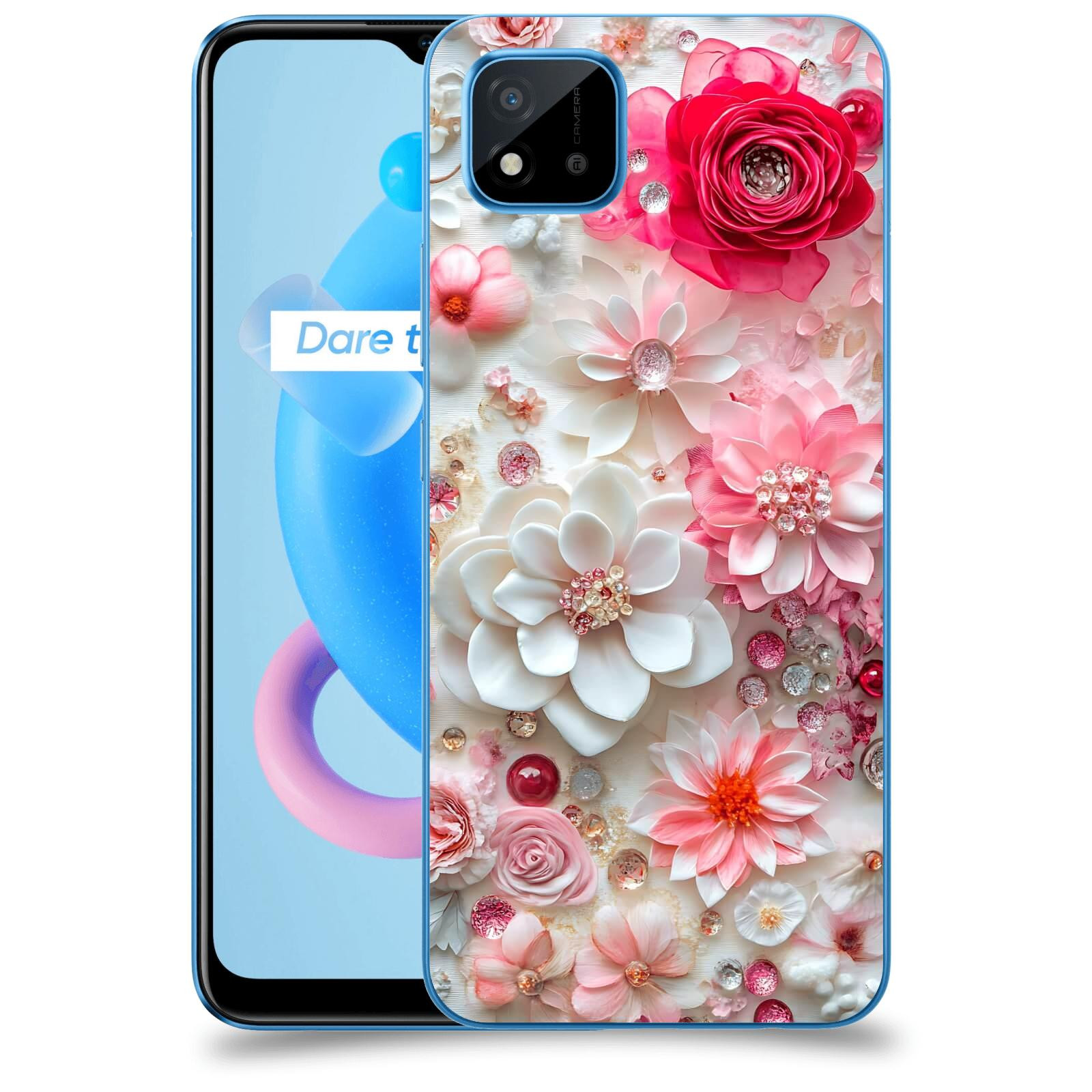 ACOVER Kryt na mobil Realme C11 (2021) - Květinový luxus