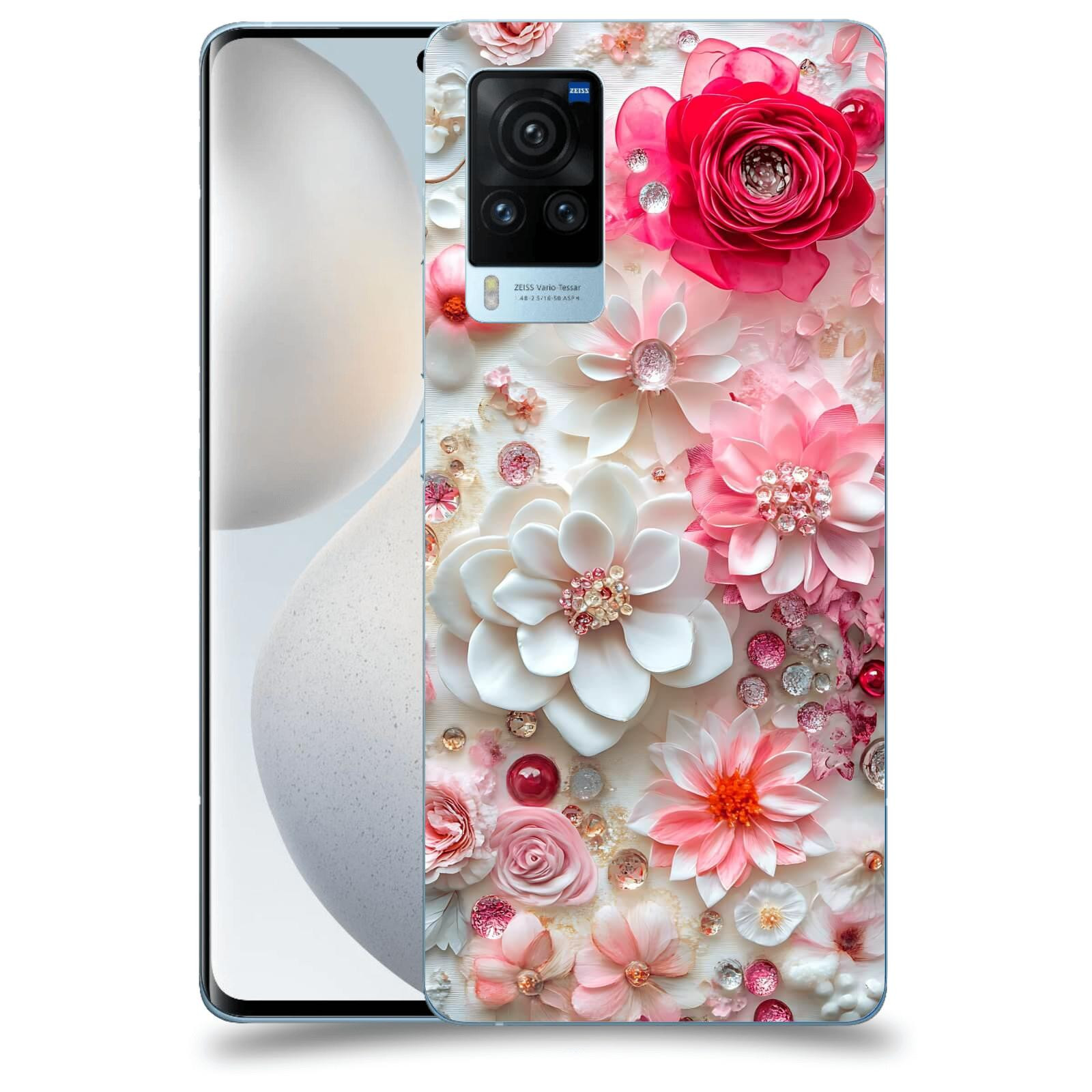 ACOVER Kryt na mobil Vivo X60 Pro 5G - Květinový luxus