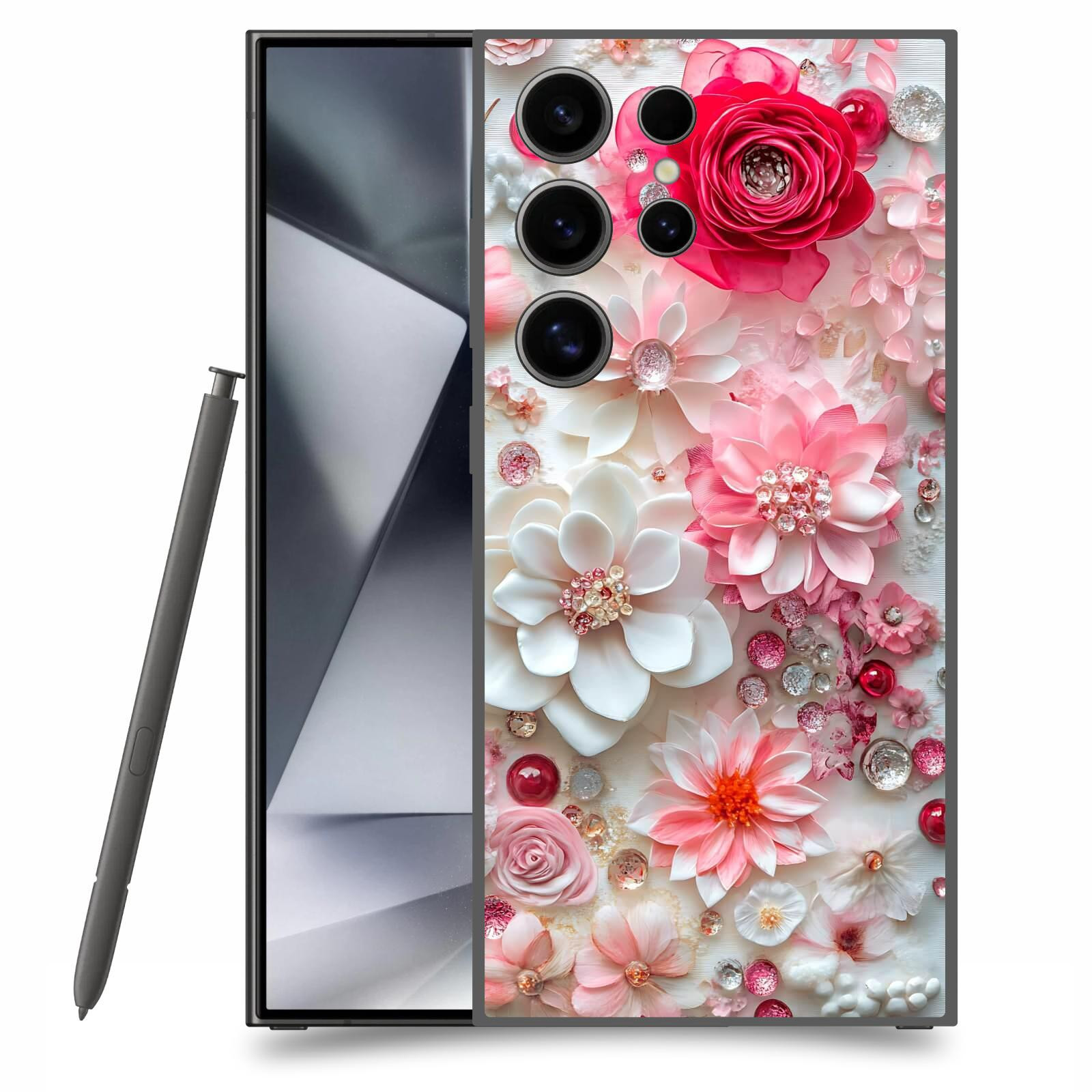 ACOVER Kryt na mobil Samsung Galaxy S24 Ultra - Květinový luxus