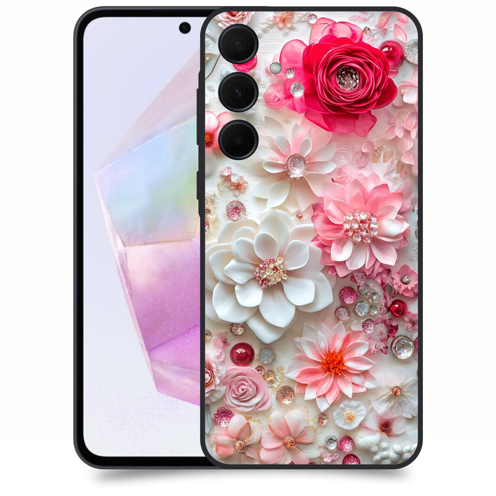 ACOVER Kryt na mobil Samsung Galaxy A35 5G - Květinový luxus