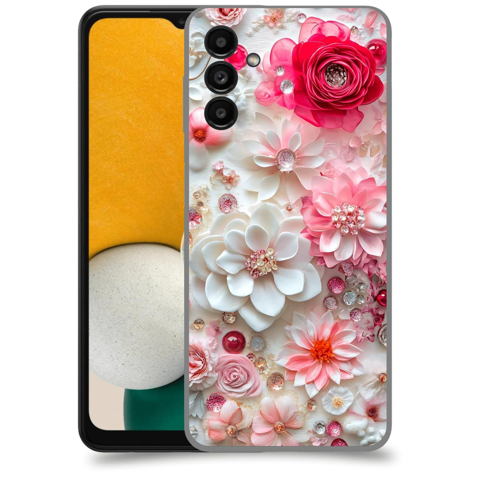 ACOVER Kryt na mobil Samsung Galaxy A13 5G A136B - Květinový luxus