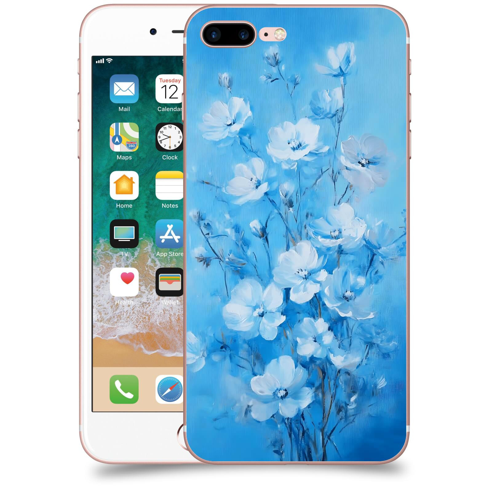 ACOVER Kryt na mobil Apple iPhone 7 Plus - Modrá ilustrace