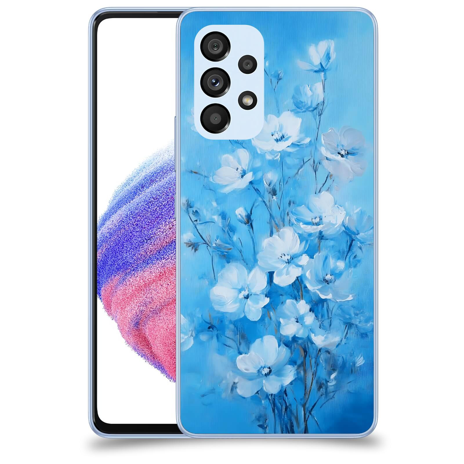 ACOVER Kryt na mobil Samsung Galaxy A32 5G A326B - Modrá ilustrace