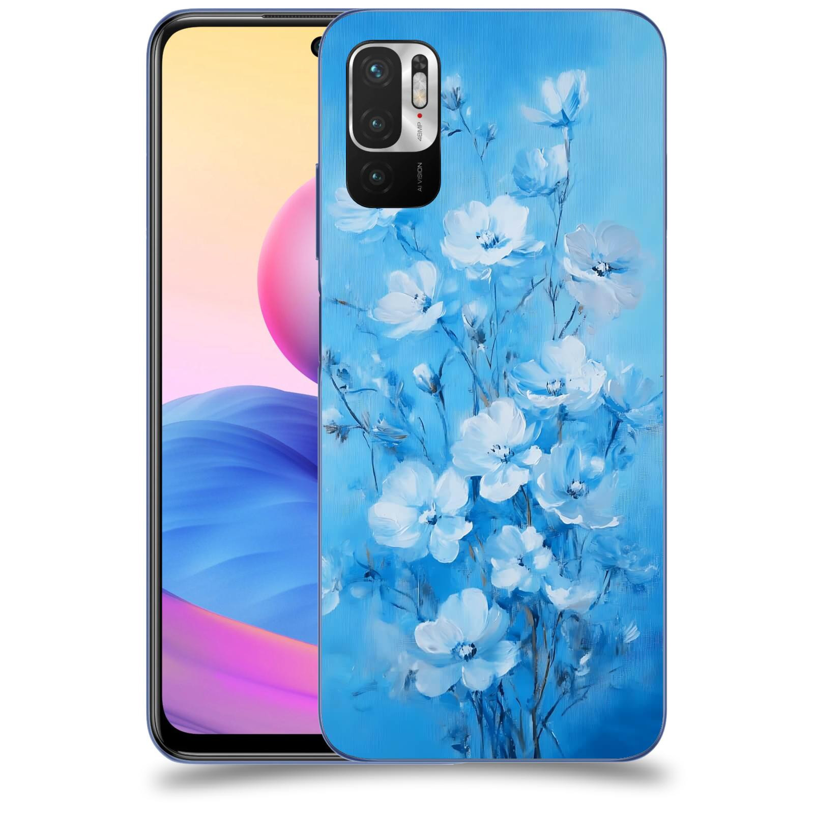 ACOVER Kryt na mobil Xiaomi Redmi Note 10 5G - Modrá ilustrace