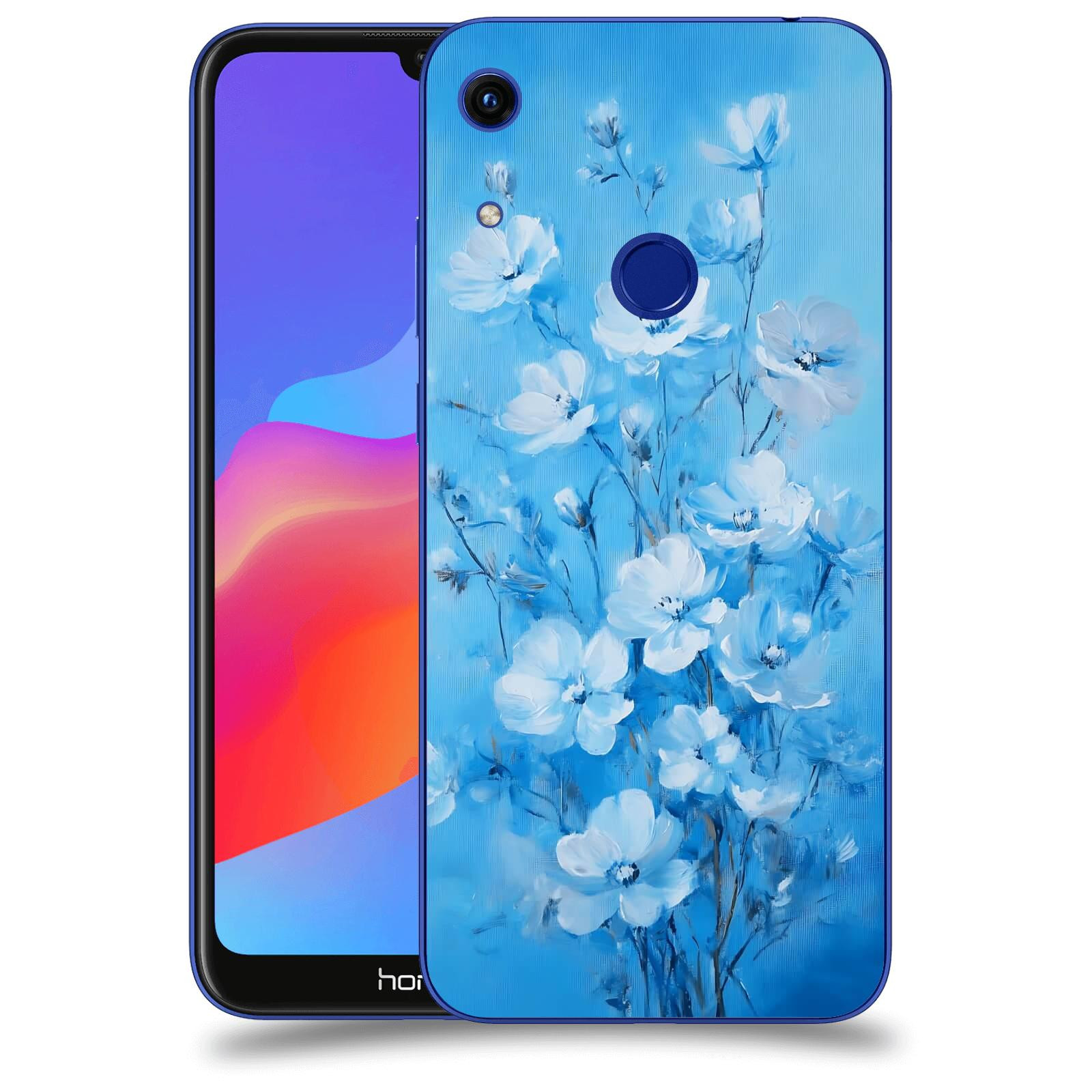 ACOVER Kryt na mobil Honor 8A - Modrá ilustrace