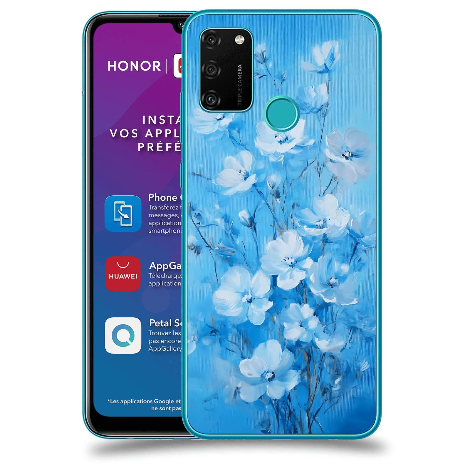 ACOVER Kryt na mobil Honor 9A - Modrá ilustrace