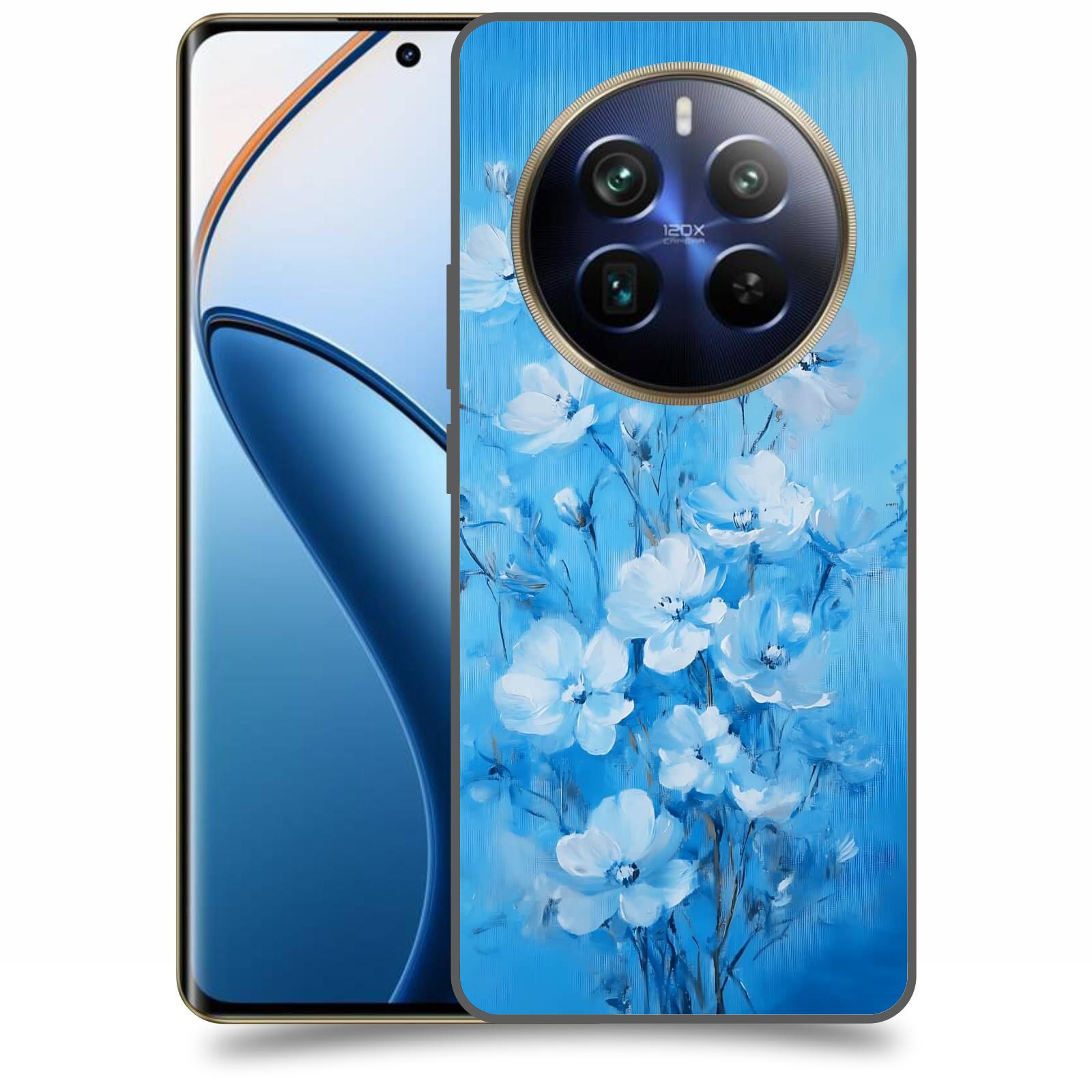 ACOVER Kryt na mobil Realme 12 pro+ 5g - Modrá ilustrace