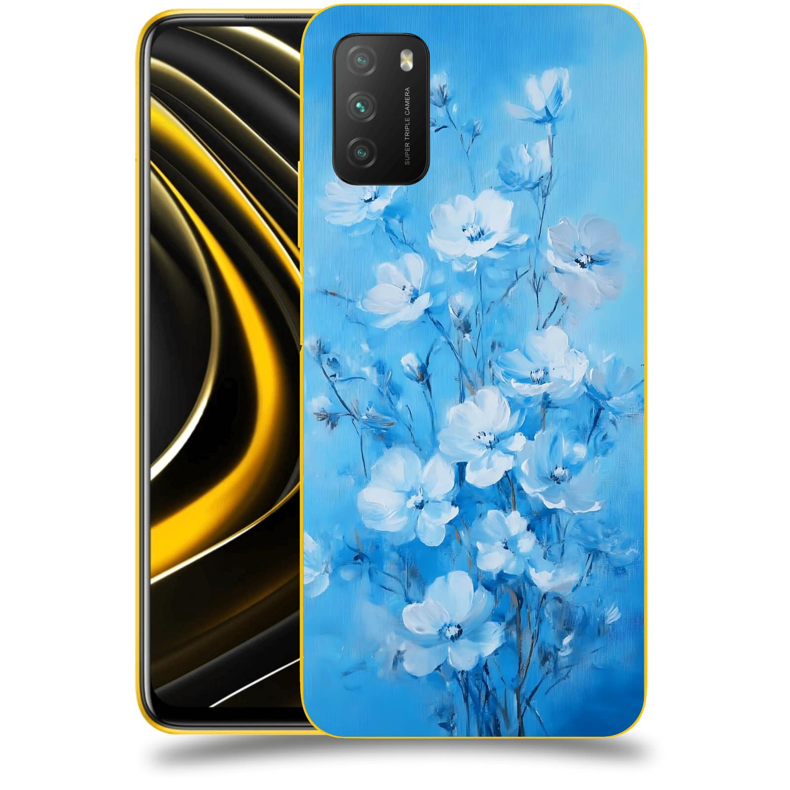 ACOVER Kryt na mobil Xiaomi Poco M3 - Modrá ilustrace