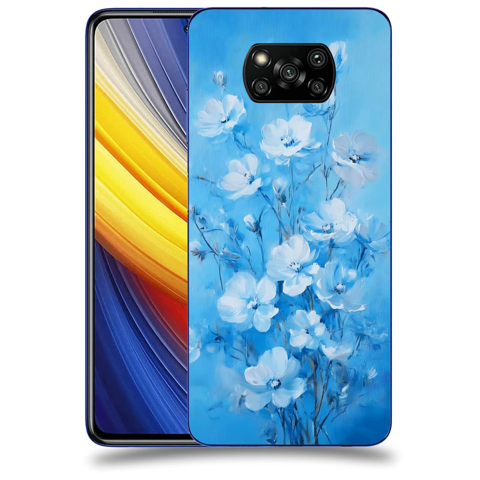 ACOVER Kryt na mobil Xiaomi Poco X3 Pro - Modrá ilustrace