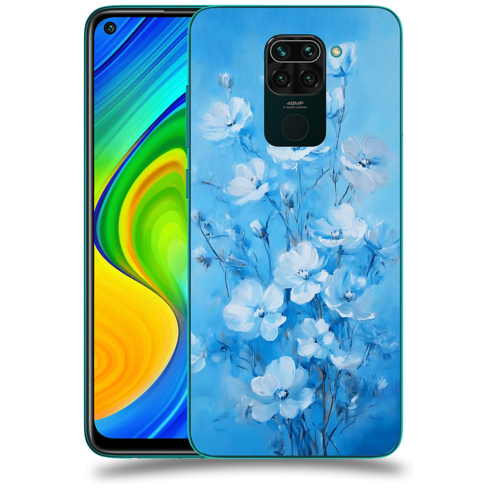 ACOVER Kryt na mobil Xiaomi Redmi Note 9 - Modrá ilustrace