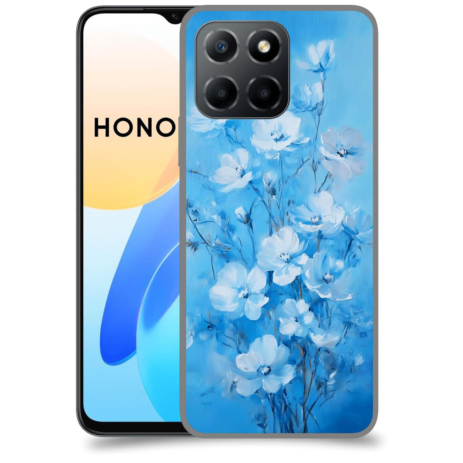 ACOVER Kryt na mobil Honor X8 4G - Modrá ilustrace