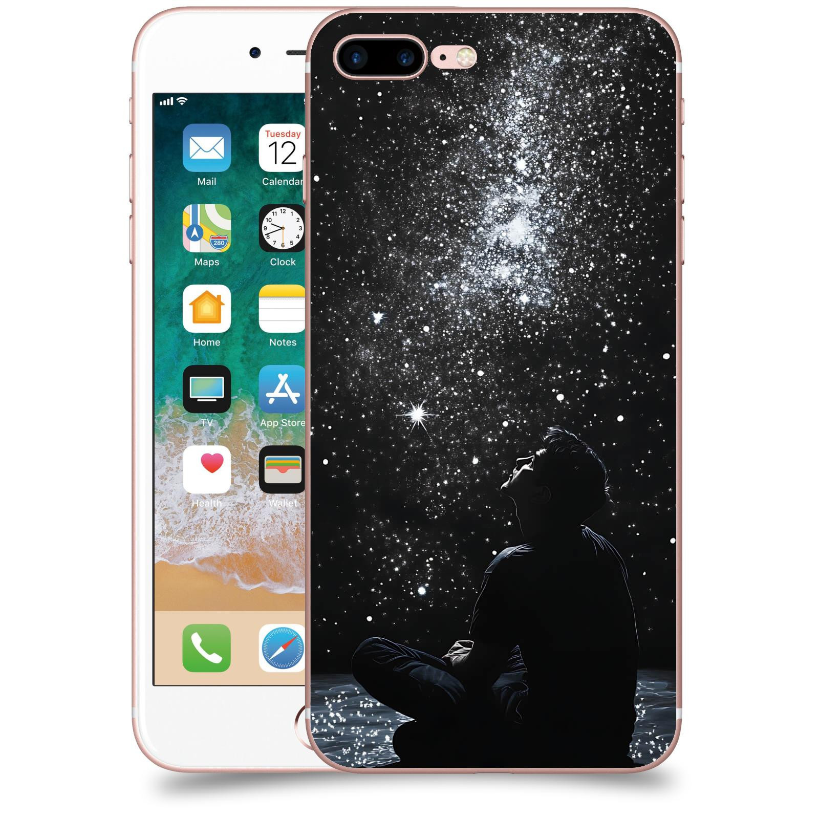 ACOVER Kryt na mobil Apple iPhone 7 Plus - Noční obloha V