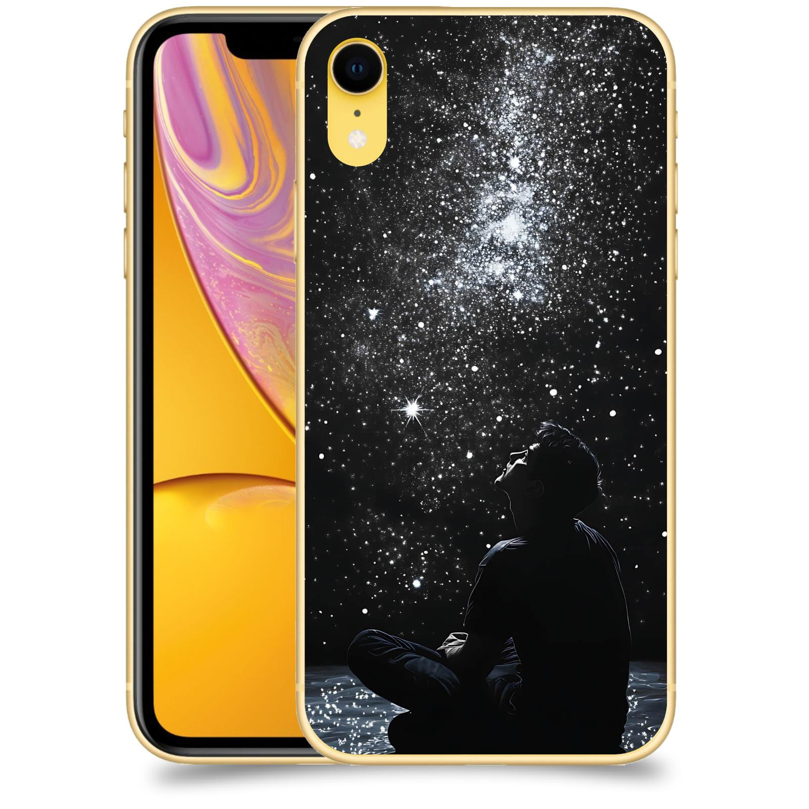 ACOVER Kryt na mobil Apple iPhone XR - Noční obloha V