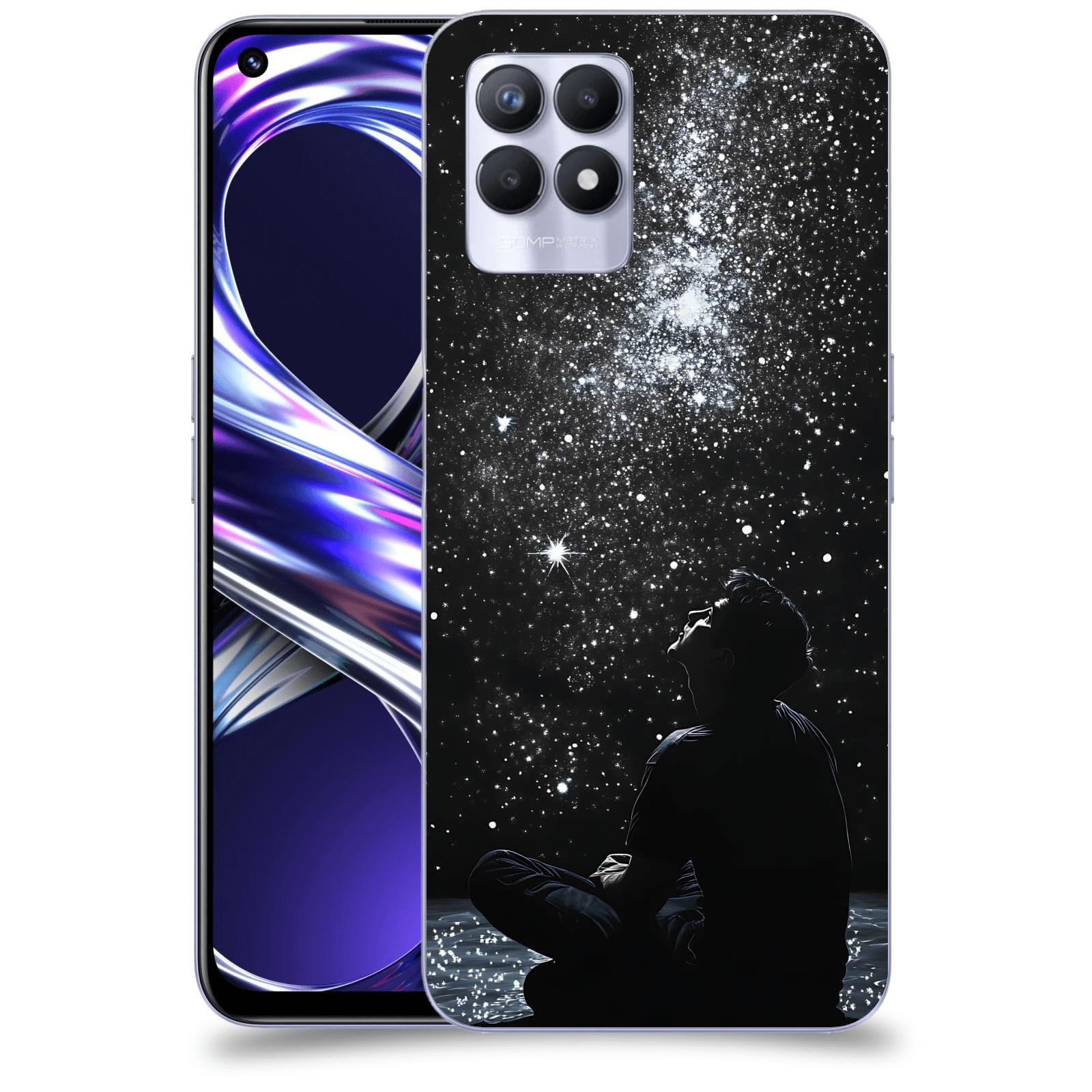ACOVER Kryt na mobil Realme 8i - Noční obloha V