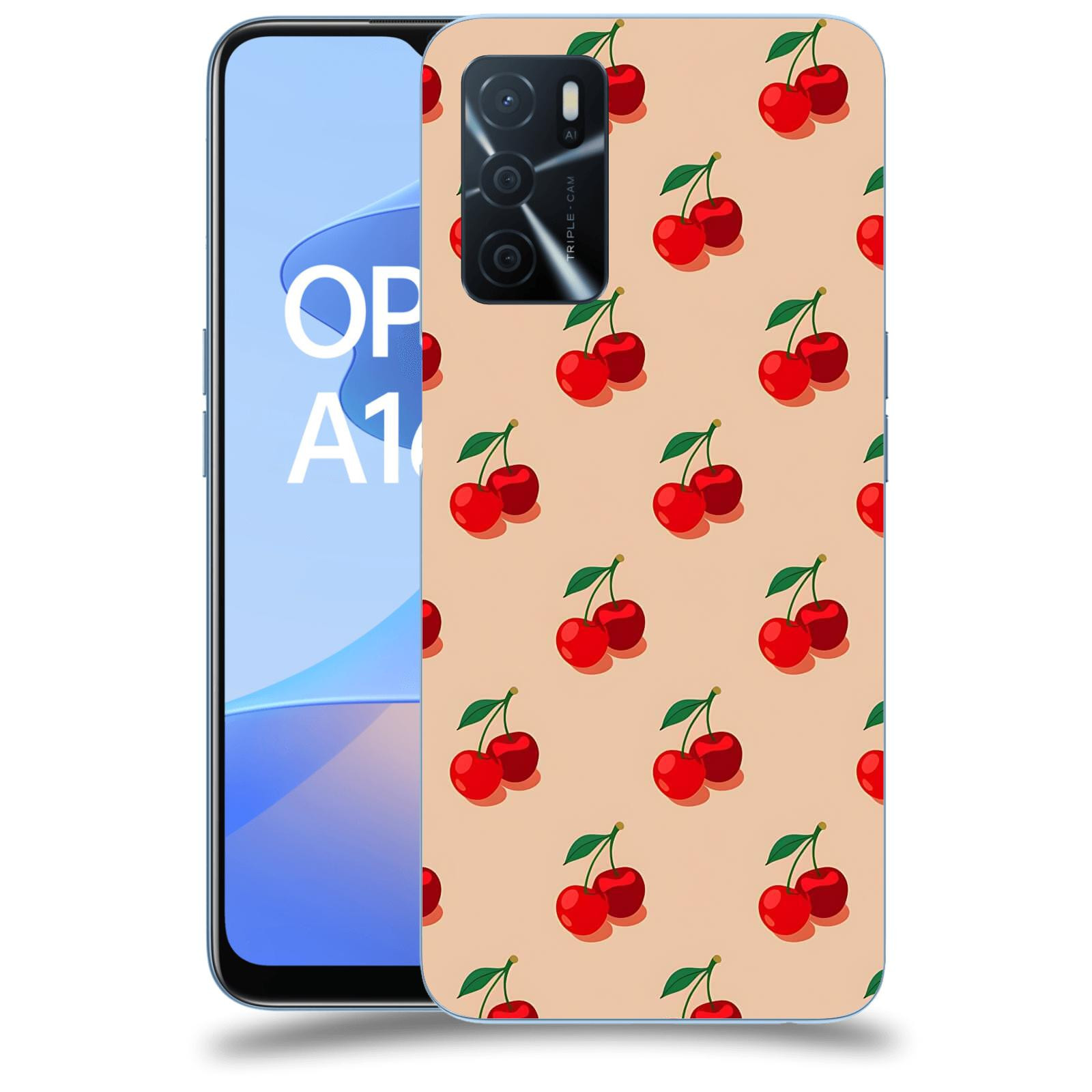 ACOVER Kryt na mobil OPPO A16s - Šťavnaté třešně