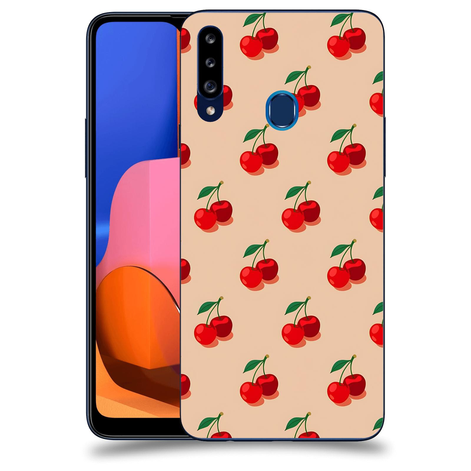 ACOVER Kryt na mobil Samsung Galaxy A20s - Šťavnaté třešně
