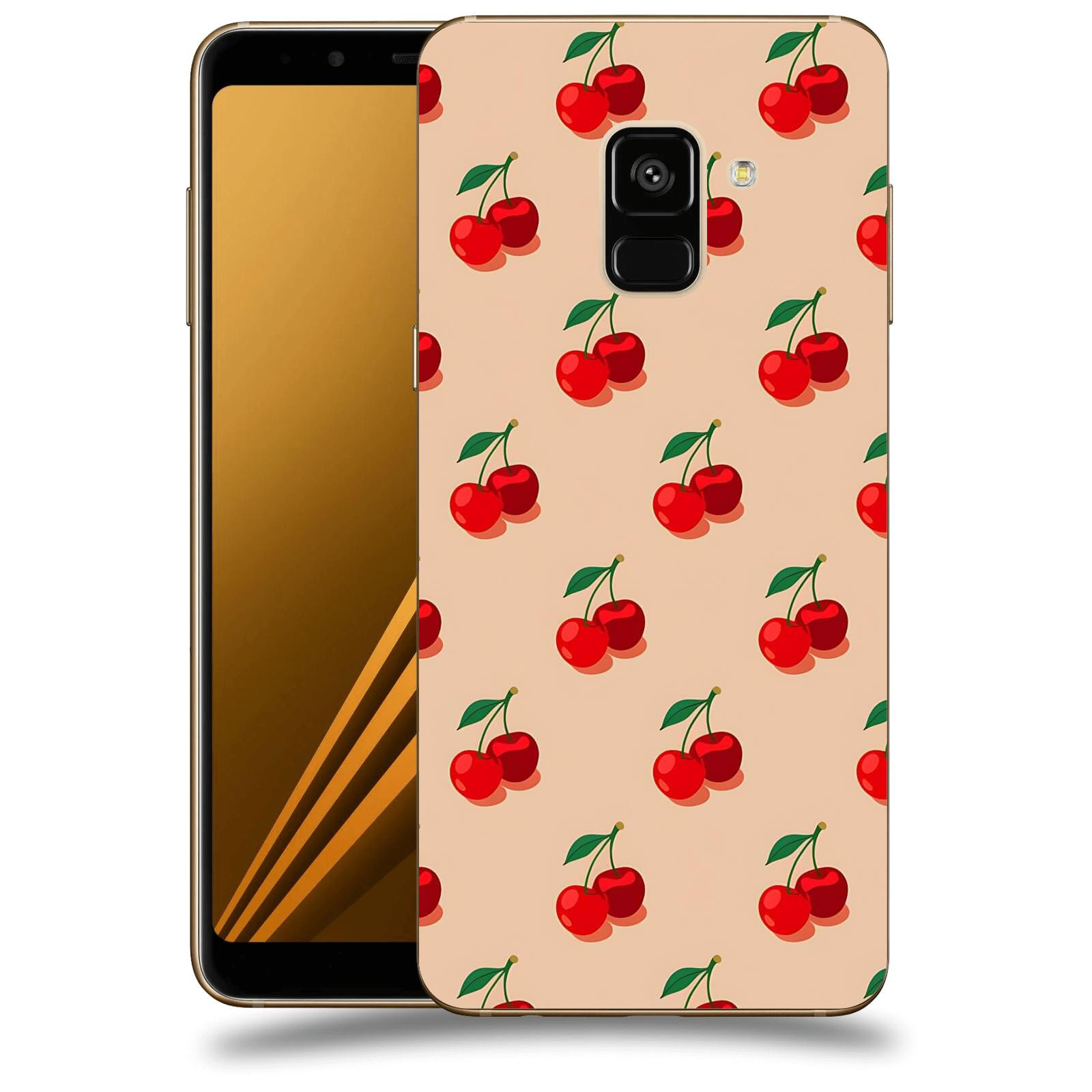 ACOVER Kryt na mobil Samsung Galaxy A8 2018 A530F - Šťavnaté třešně