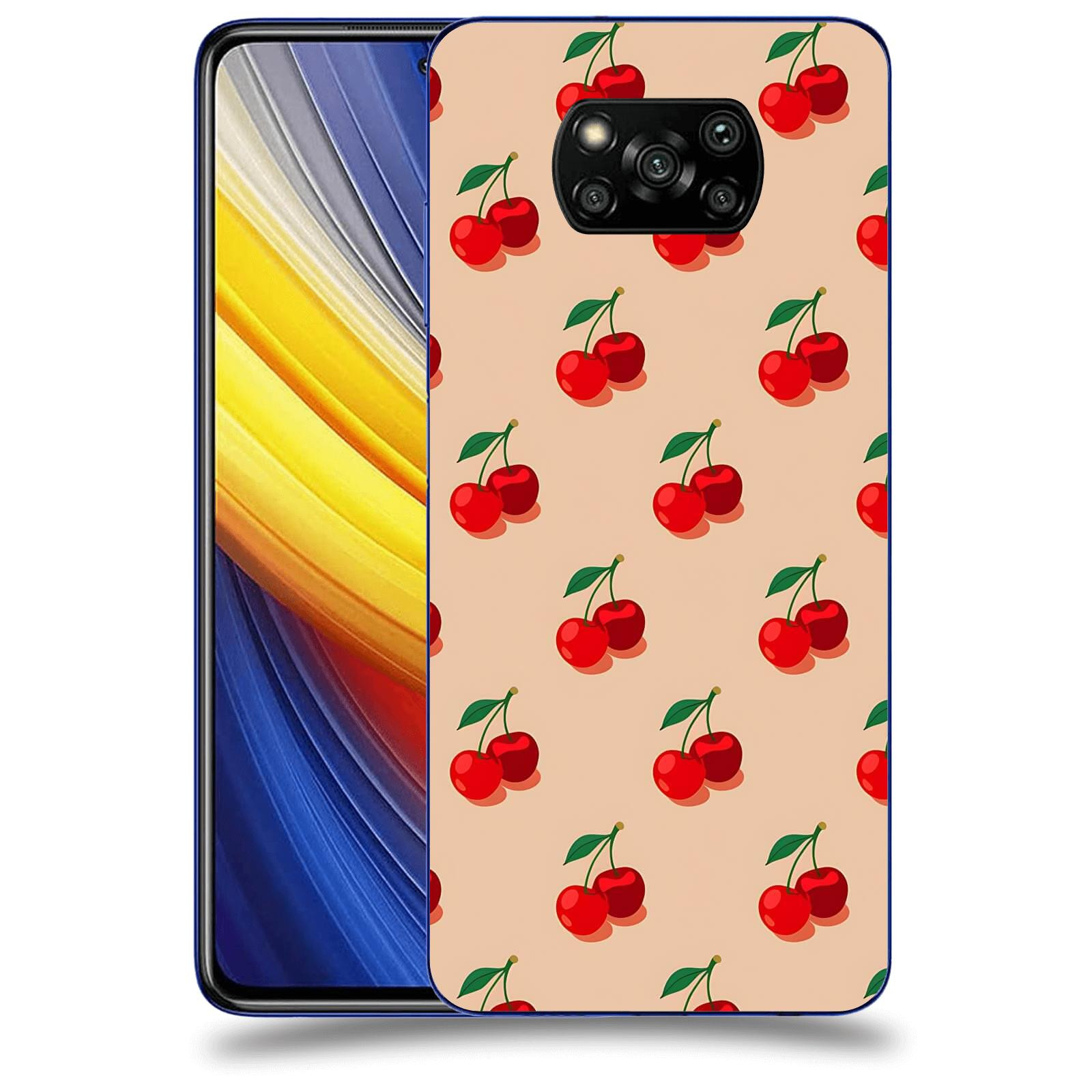 ACOVER Kryt na mobil Xiaomi Poco X3 Pro - Šťavnaté třešně