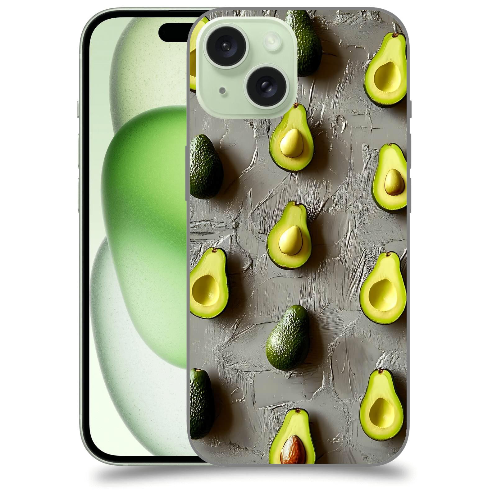 ACOVER Kryt na mobil Apple iPhone 15 - Zelená harmonie