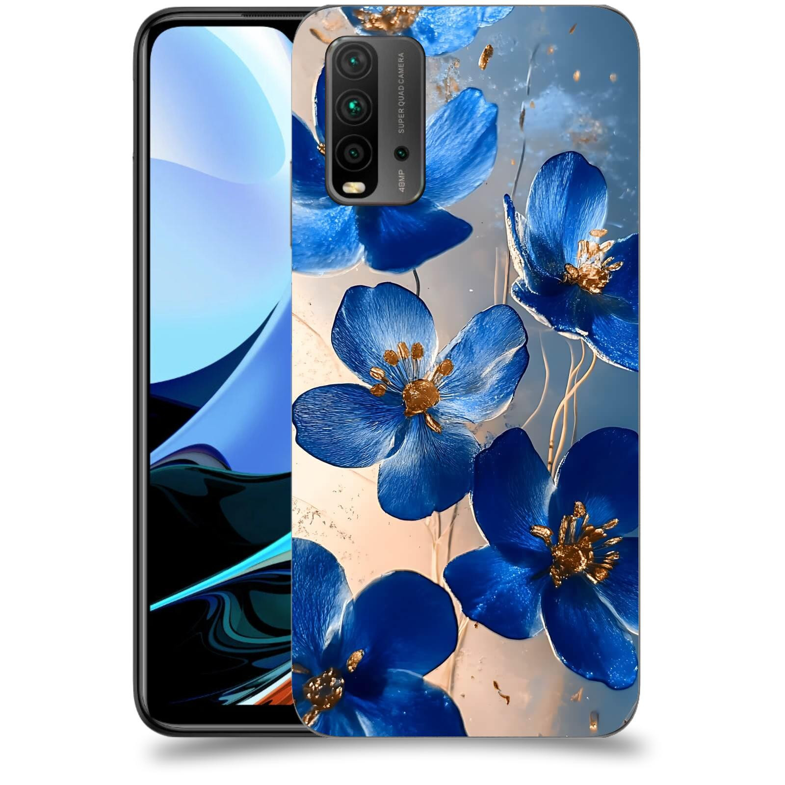 ACOVER Kryt na mobil Xiaomi Redmi 9T - Zlatá elegance