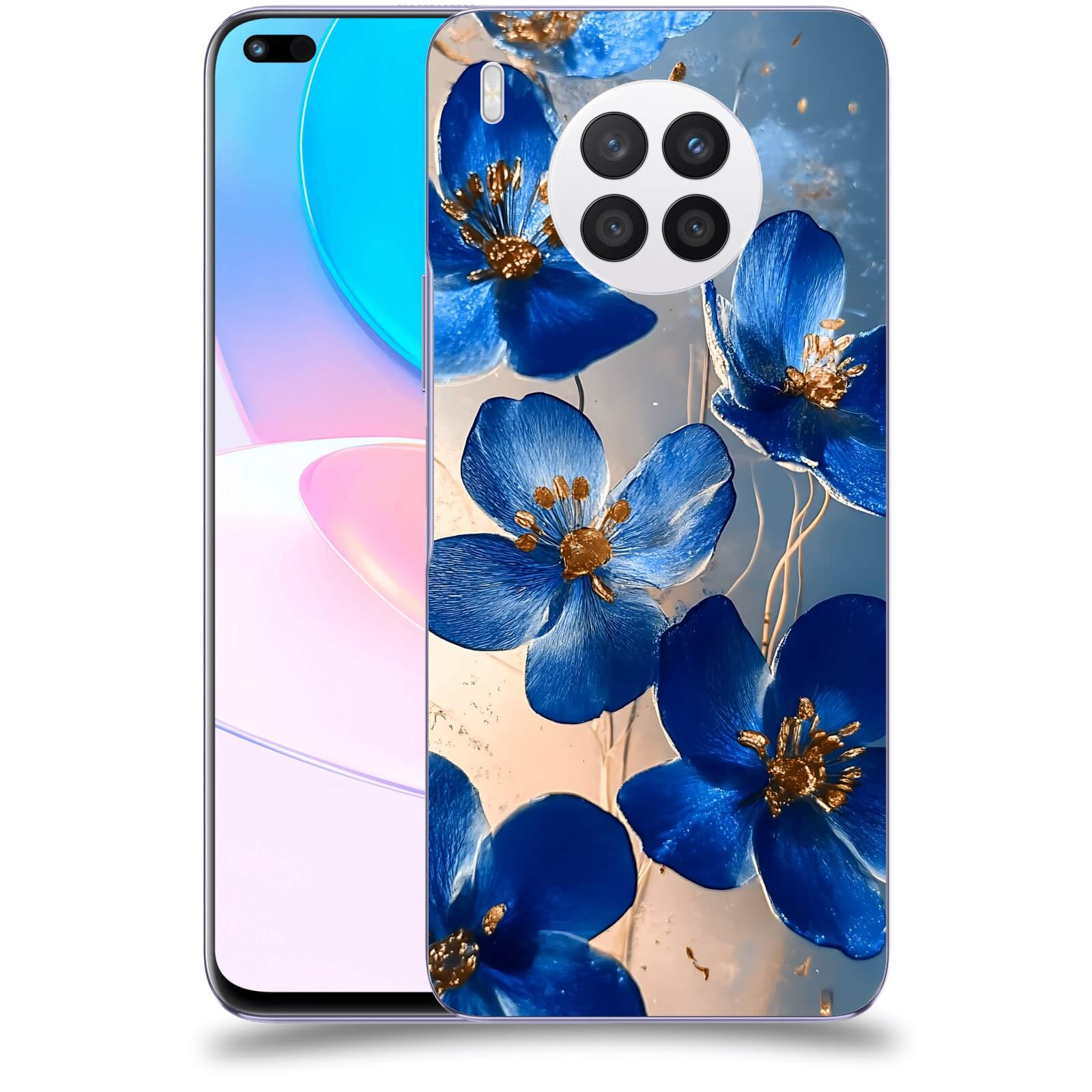 ACOVER Kryt na mobil Huawei Nova 8i - Zlatá elegance