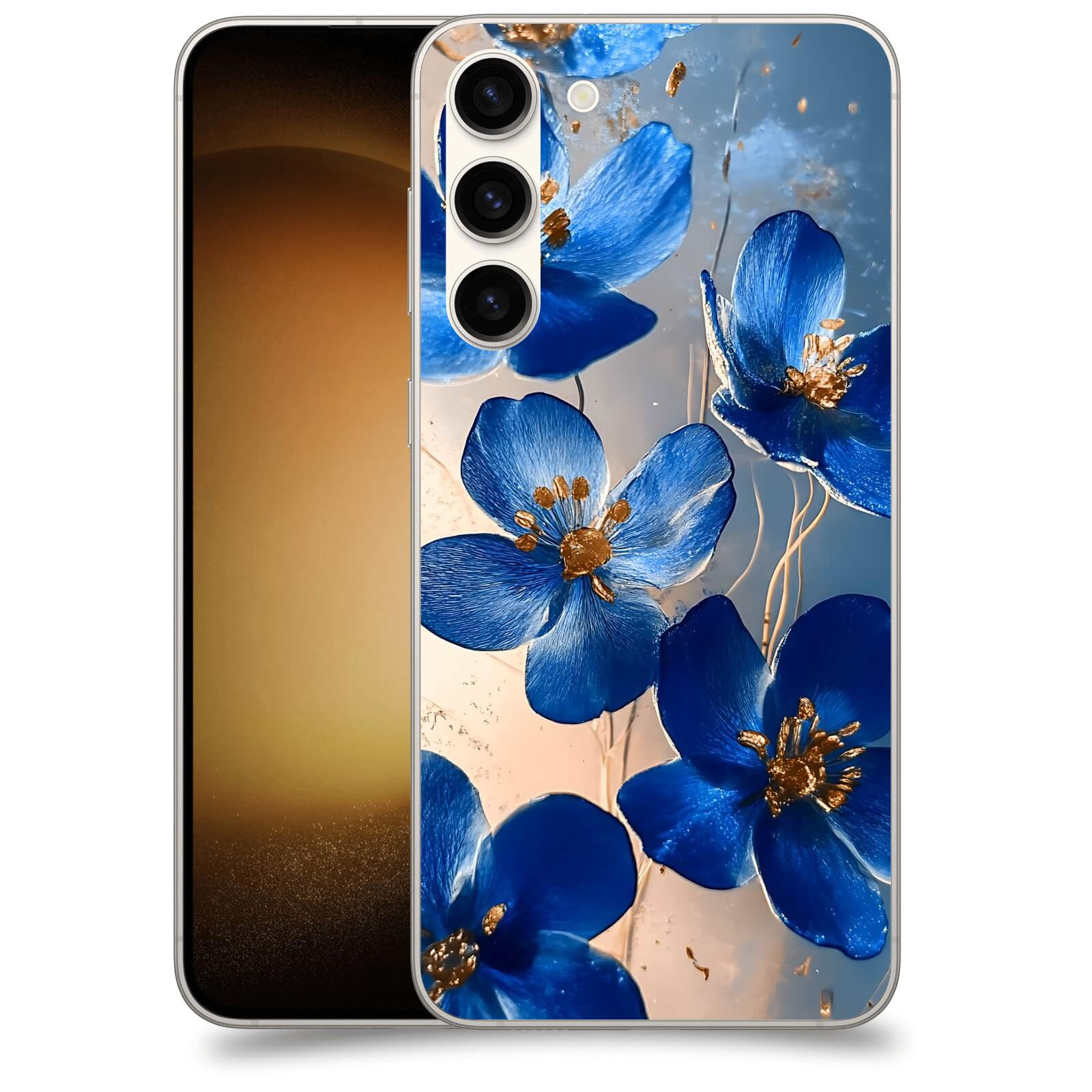 ACOVER Kryt na mobil Samsung Galaxy S23+ 5G - Zlatá elegance
