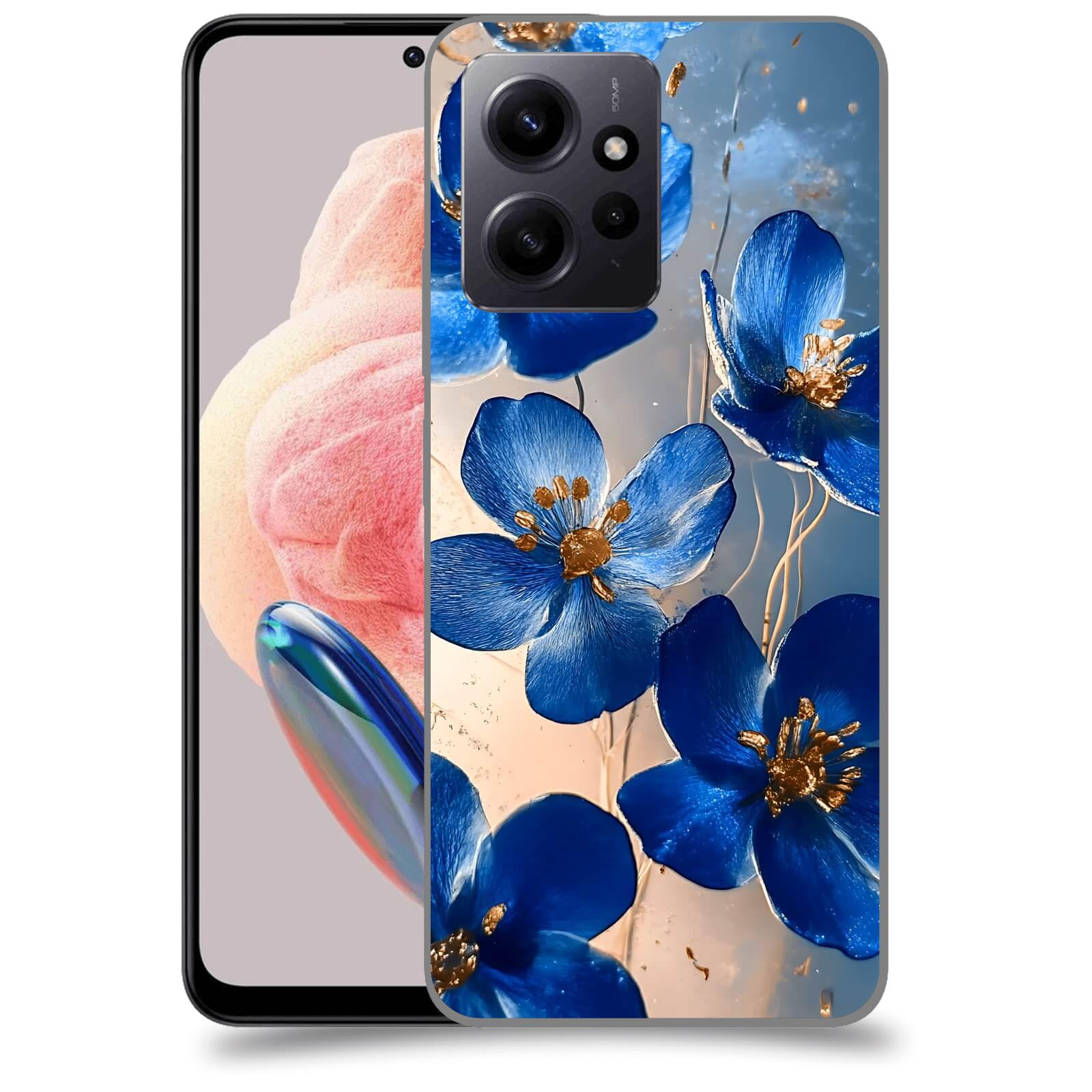 ACOVER Kryt na mobil Xiaomi Redmi Note 12 4G - Zlatá elegance