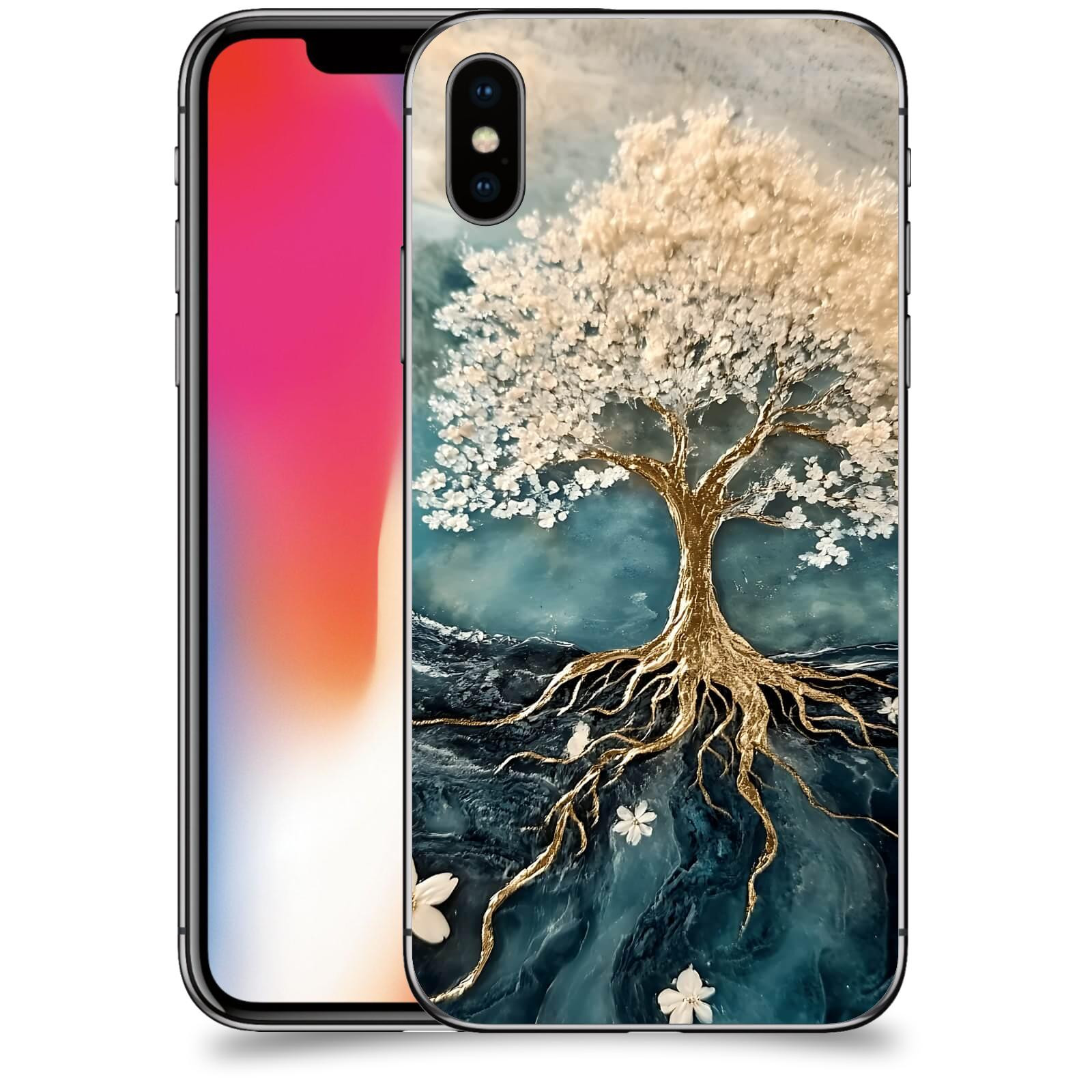 ACOVER Kryt na mobil Apple iPhone X/XS - Zlatý život