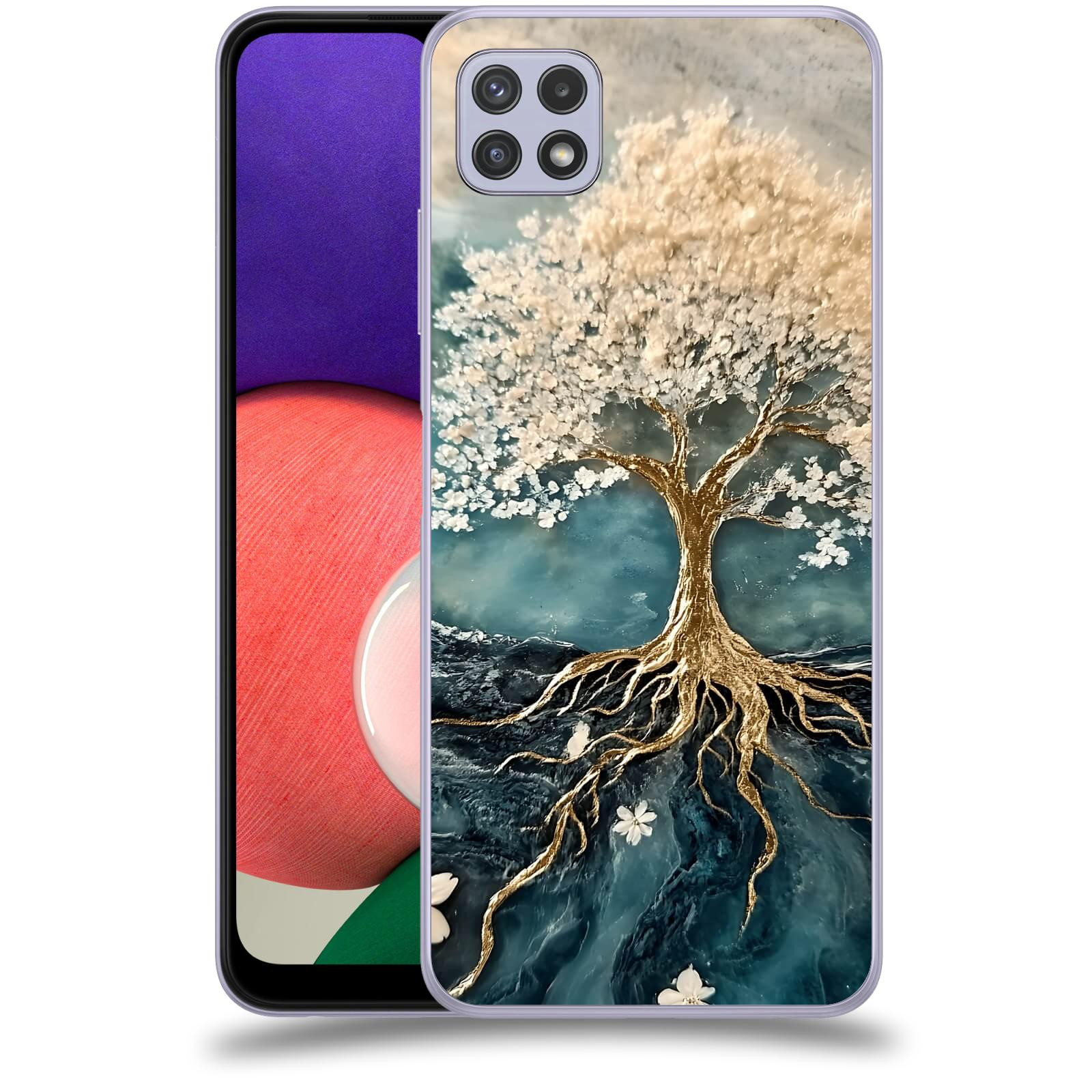 ACOVER Kryt na mobil Samsung Galaxy A22 5G A226B - Zlatý život