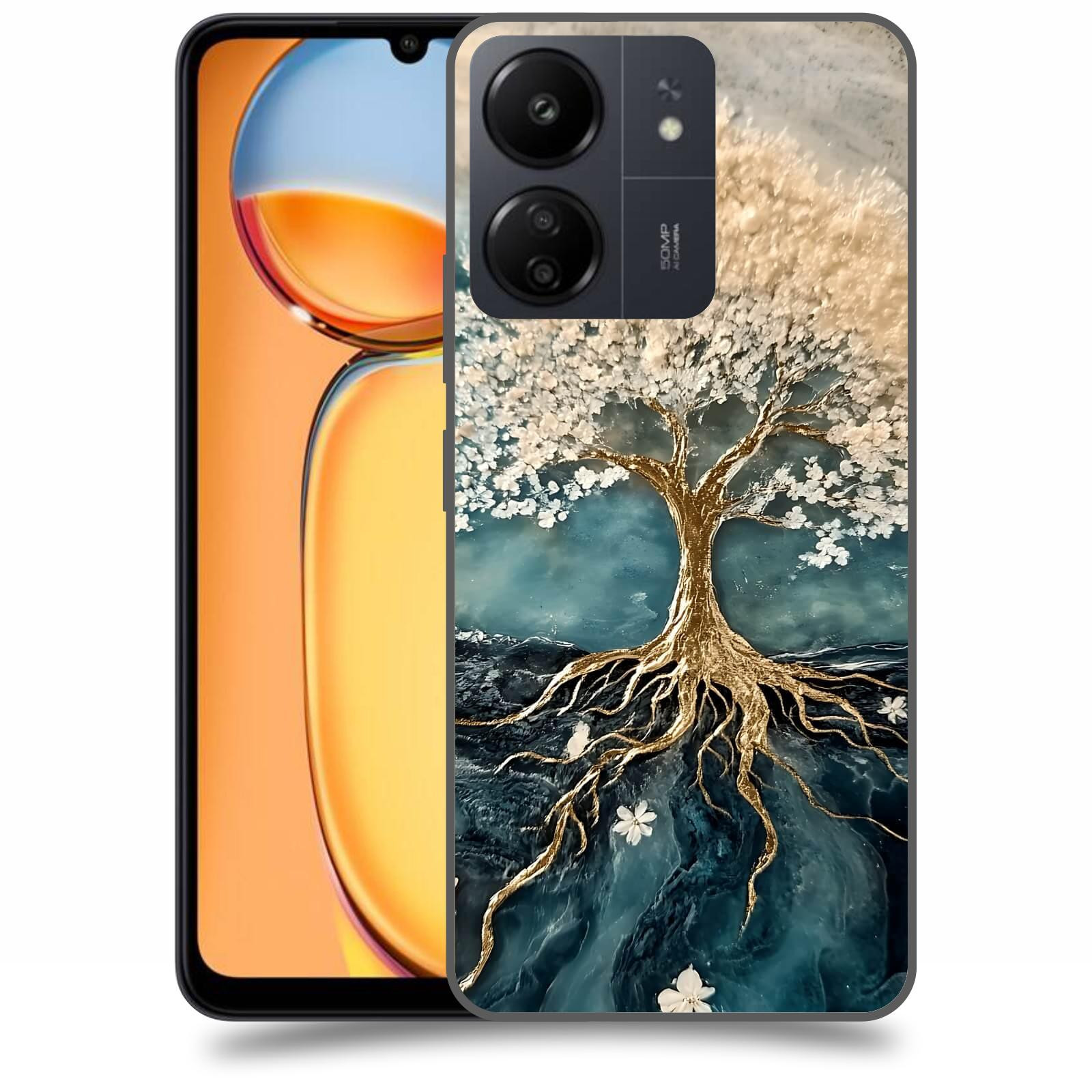 ACOVER Kryt na mobil Xiaomi Redmi 13C 4G  Zlatý život