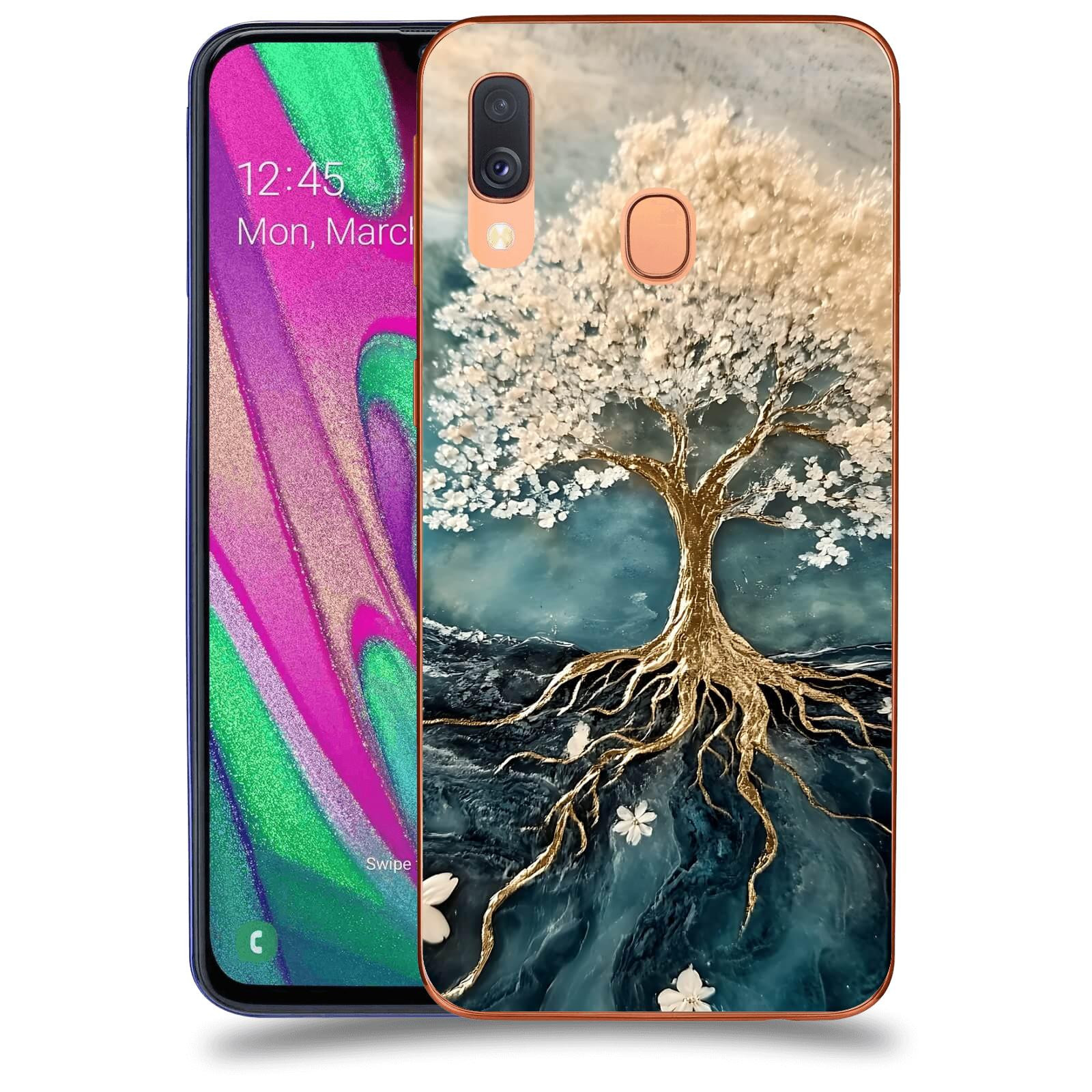 ACOVER Kryt na mobil Samsung Galaxy A40 A405F - Zlatý život