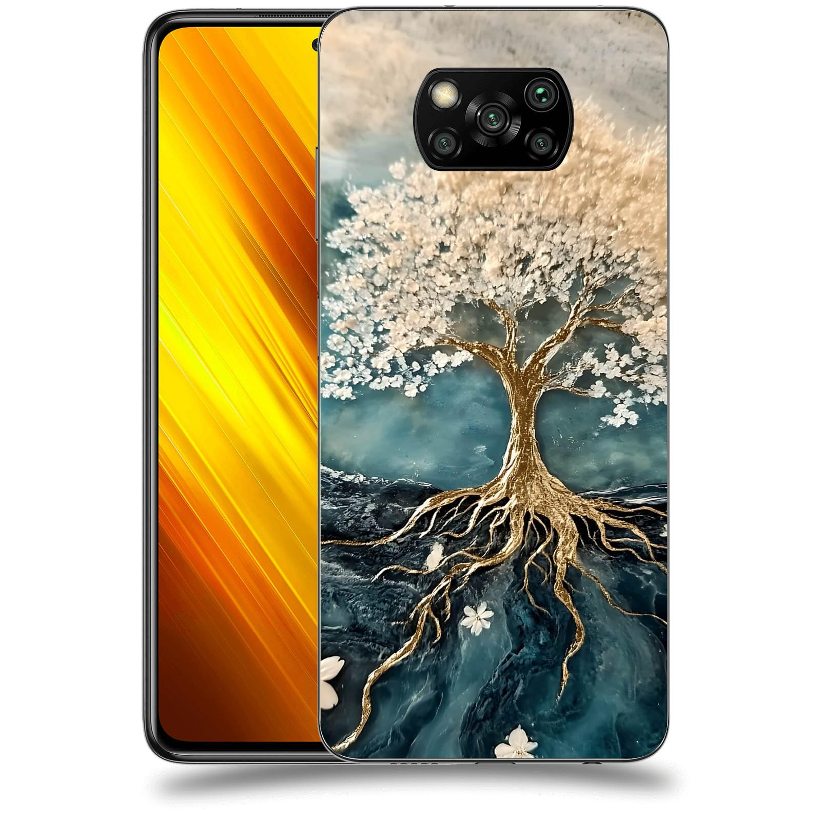 ACOVER Kryt na mobil Xiaomi Poco X3 - Zlatý život