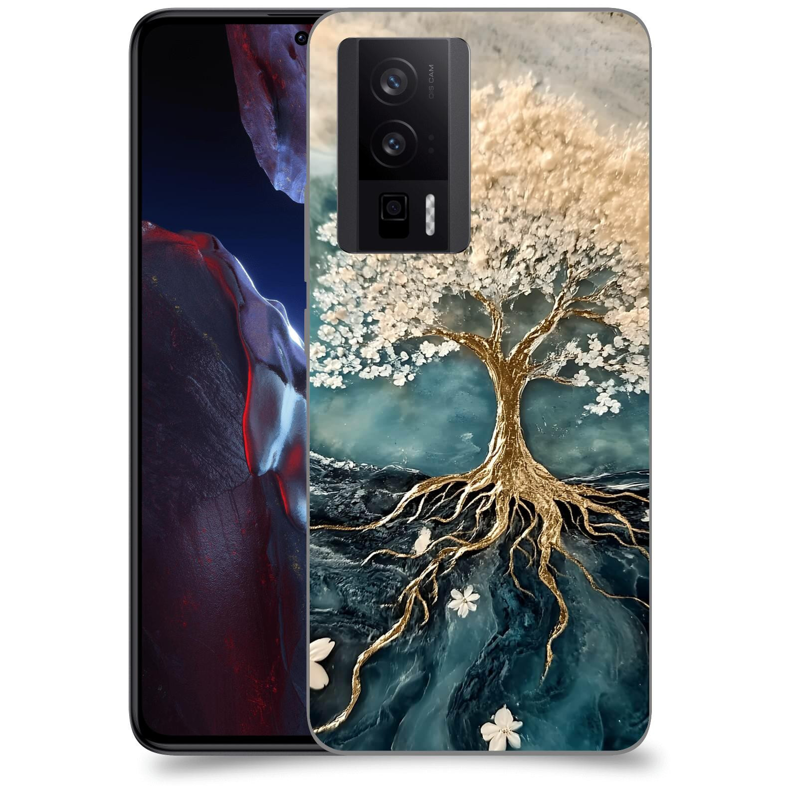 ACOVER Kryt na mobil Xiaomi Poco F5 Pro 5G - Zlatý život