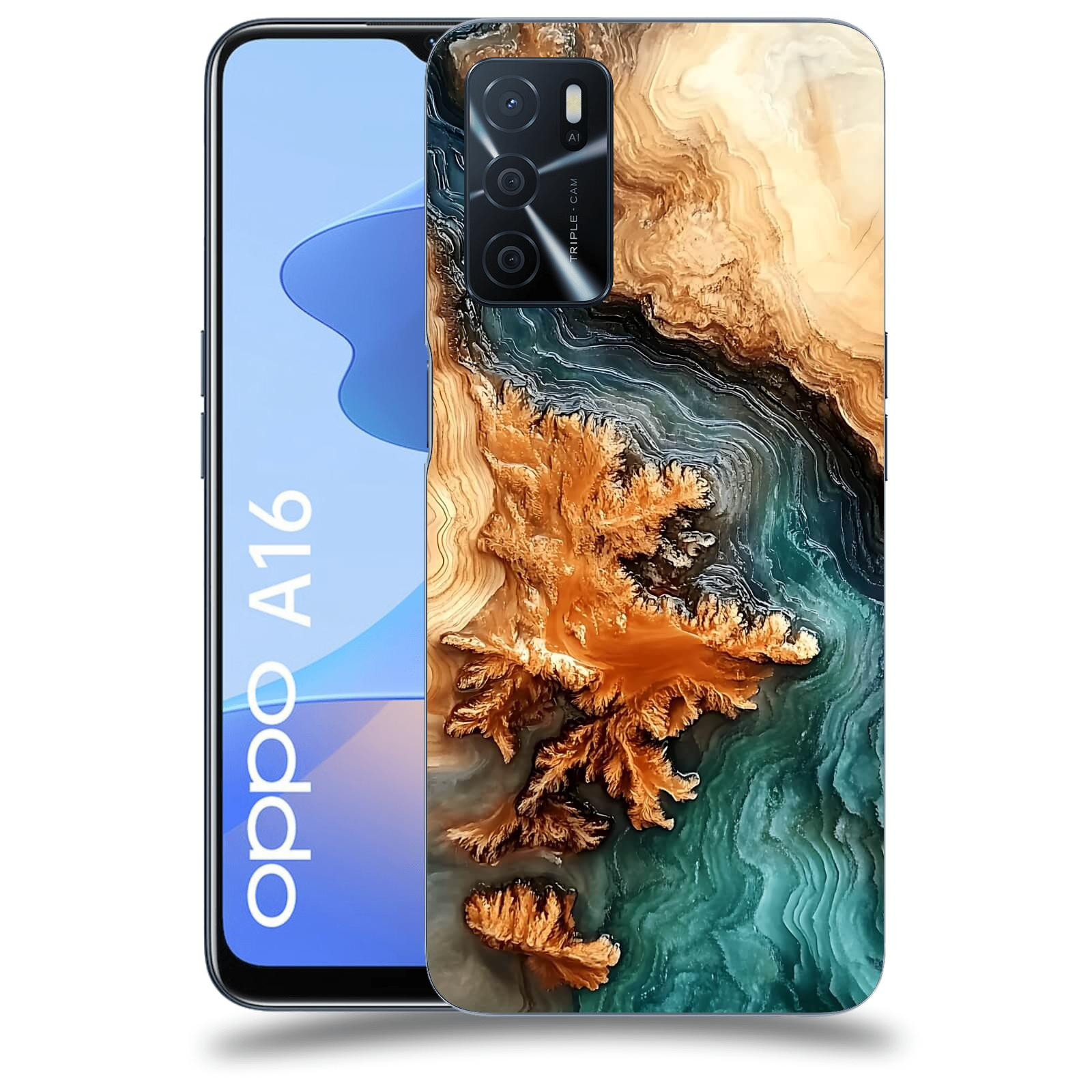 ACOVER Kryt na mobil OPPO A16 - Minerální tok