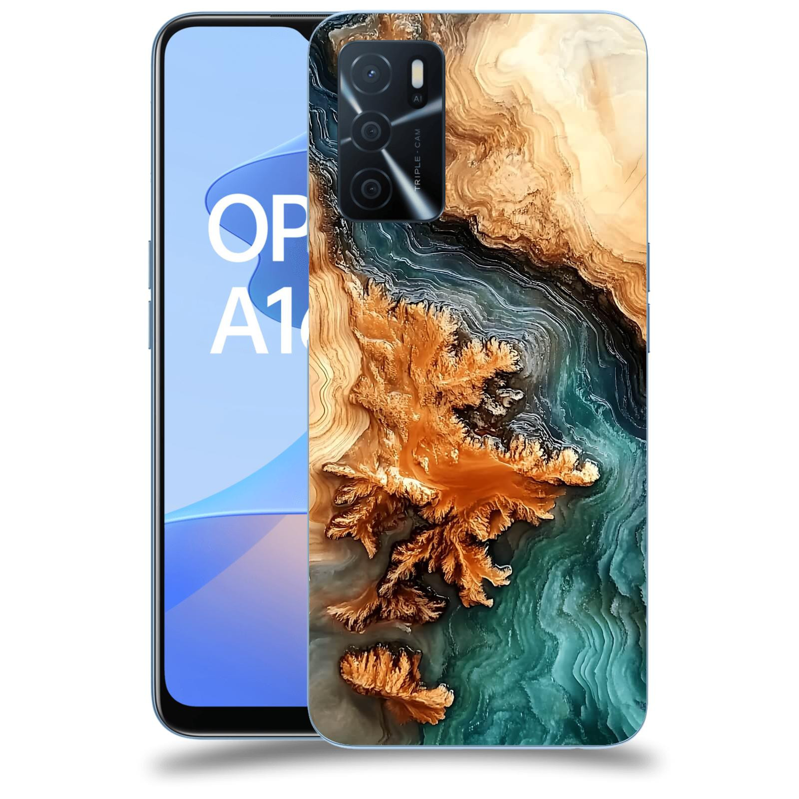ACOVER Kryt na mobil OPPO A16s - Minerální tok