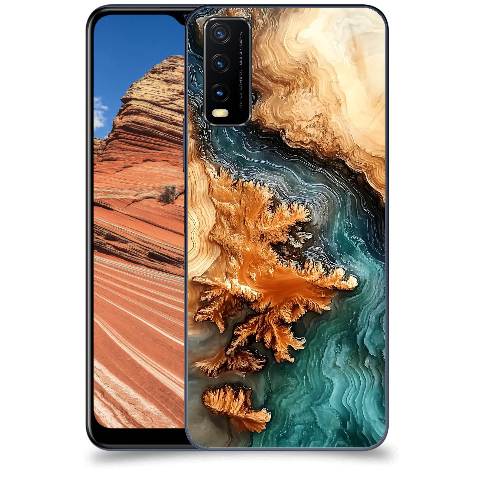 ACOVER Kryt na mobil Vivo Y20s - Minerální tok